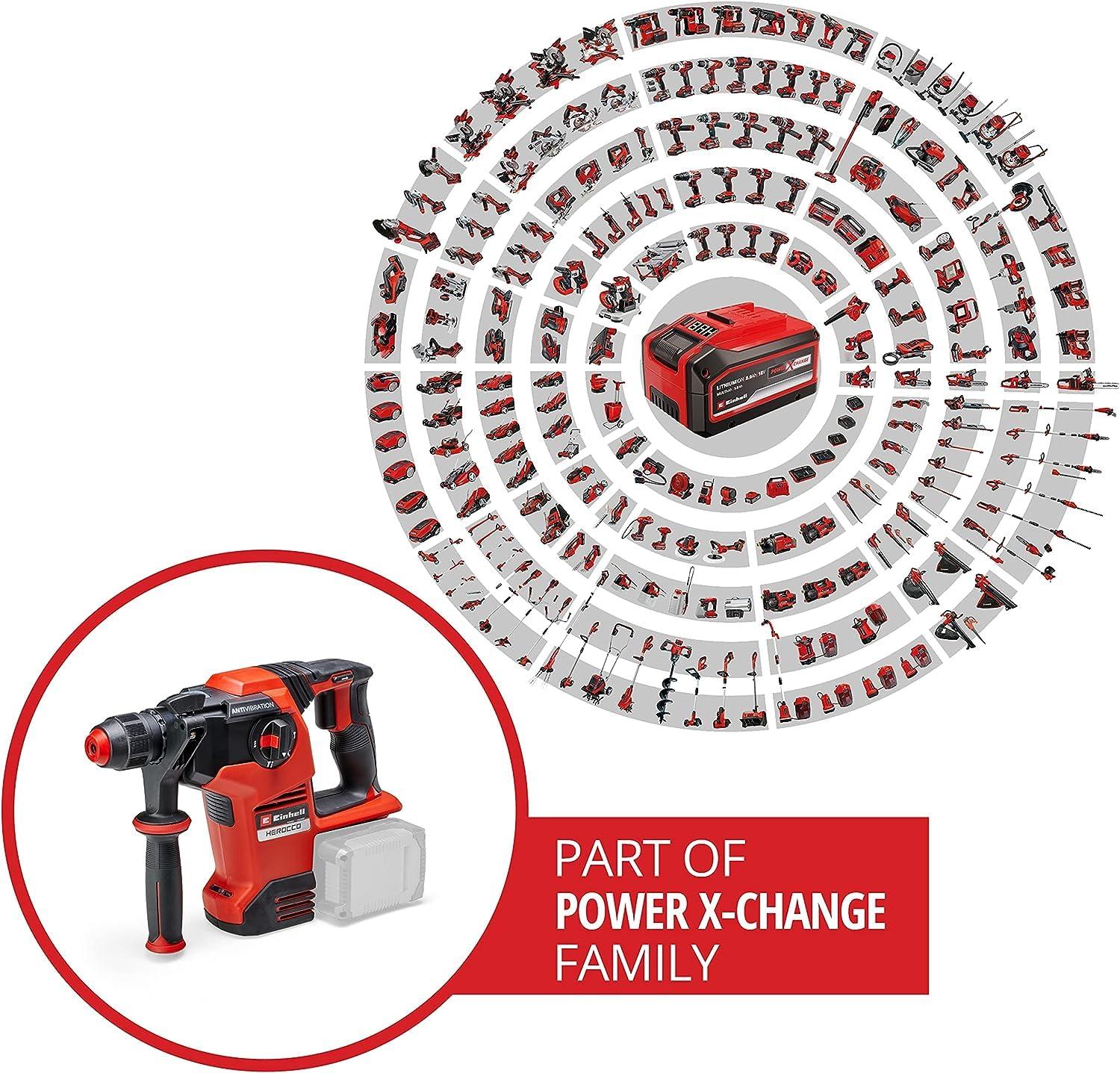 Einhell akutoitega puurvasar Herocco 36/28 Power X-Change (Twin-Pack