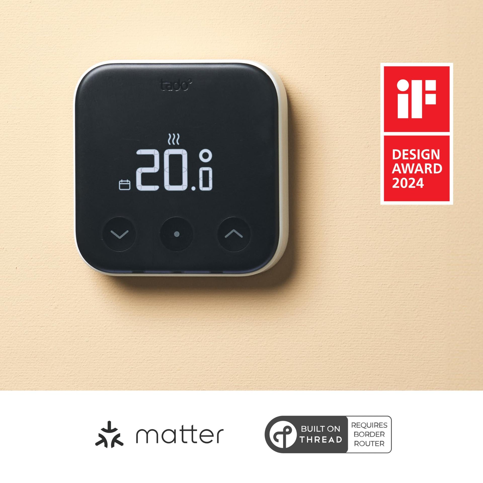 tado° nutikas termostaat X, lisaseade põrandaküttele ja katlale, juhtimine äpi ja nutikõlariga (Alexa, Siri, Google Assistant), isepaigaldatav, ei ühildu tado° V3+-ga – lisavaade