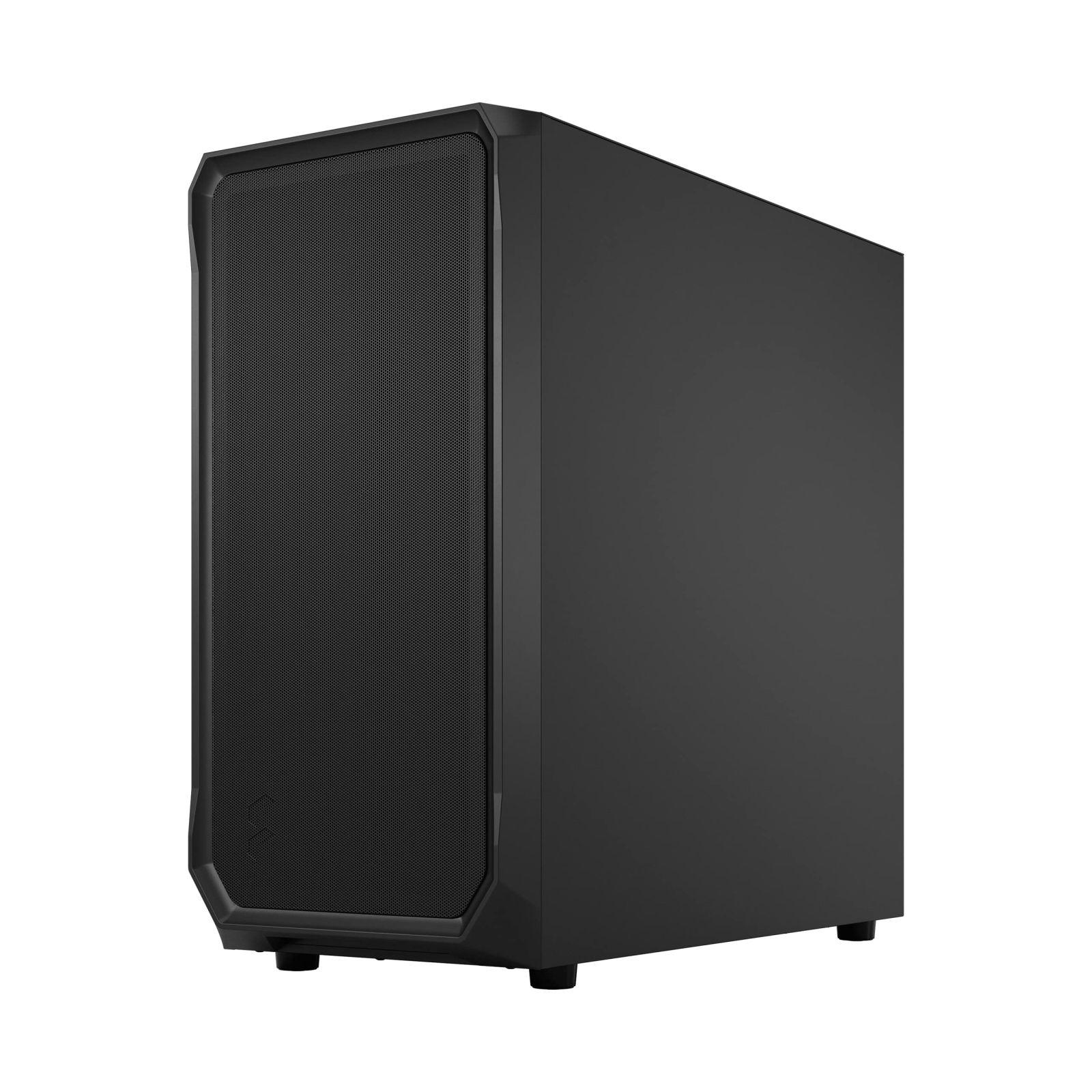 Fractal Design Focus 2 Must Solid – Võrgustatud Esipaneel – Kaks 140 mm Aspect Ventilaatorit – ATX Mängurikorpus – pilt 6