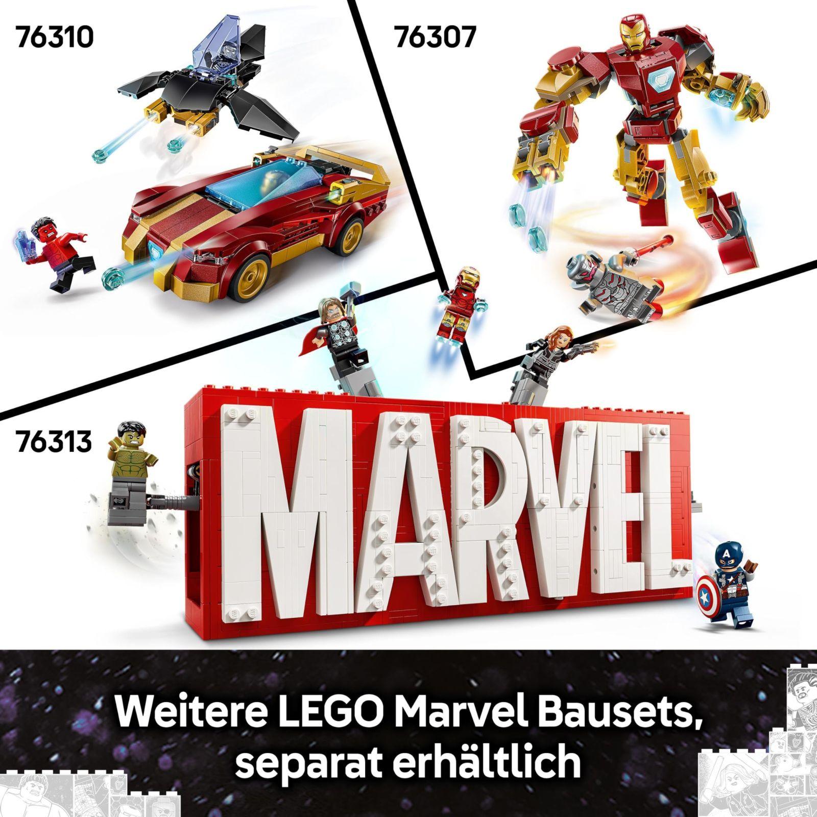 LEGO Marvel Kapten Ameerika: Kodusõda – Superkangelaste mängukomplekt 8 minifiguuriga ja mängulennukiga – Kingitus poistele ja tüdrukutele 76314 – pilt 8