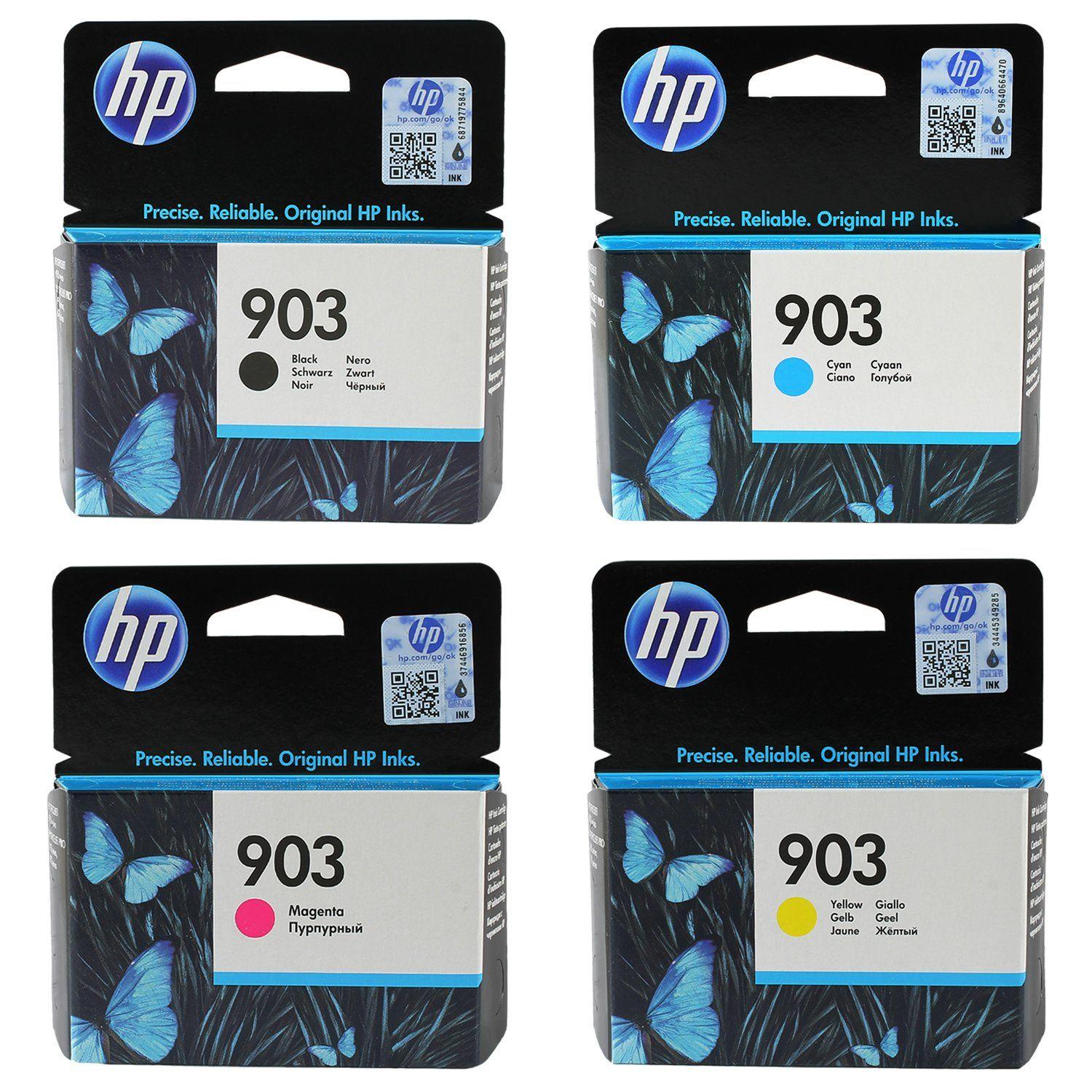 HP 903 Must/ Tsüaan/ Magenta/ Kollane Originaaltindiprinterikassetid HP OfficeJet, HP OfficeJet Pro jaoks