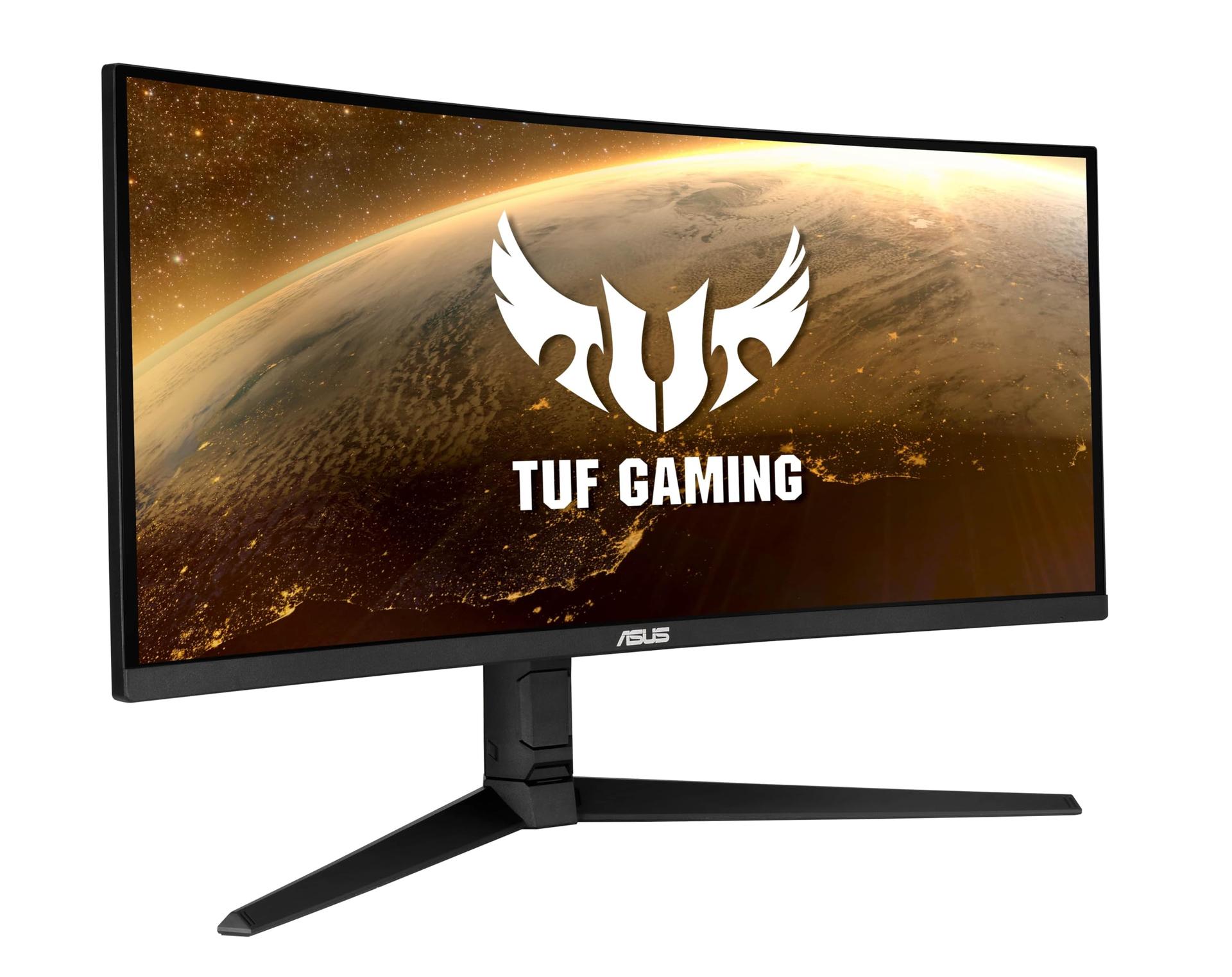 ASUS TUF Gaming VG34VQL1B 34” (86,4 cm) Kaardus Monitor, WQHD, 165Hz, FreeSync Premium, DisplayHDR 400, HDMI, DisplayPort, 1ms – detailne vaade