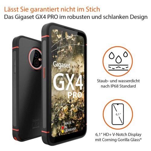 Gigaset GX4 PRO vastupidav äritelefon 4G - tolmu- ja veekindel IP68