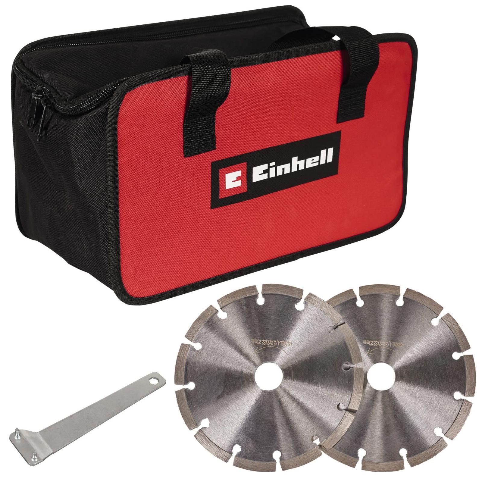 Einhell seinanäkkefrees TE-MA 1500 (1 500 W, astmatu freesimissügavuse reguleerimine, paindlik lõikelaiuse seadistus, pehme käivitus, kaasas kott + 2 teemantlõikeketast) – detailne vaade