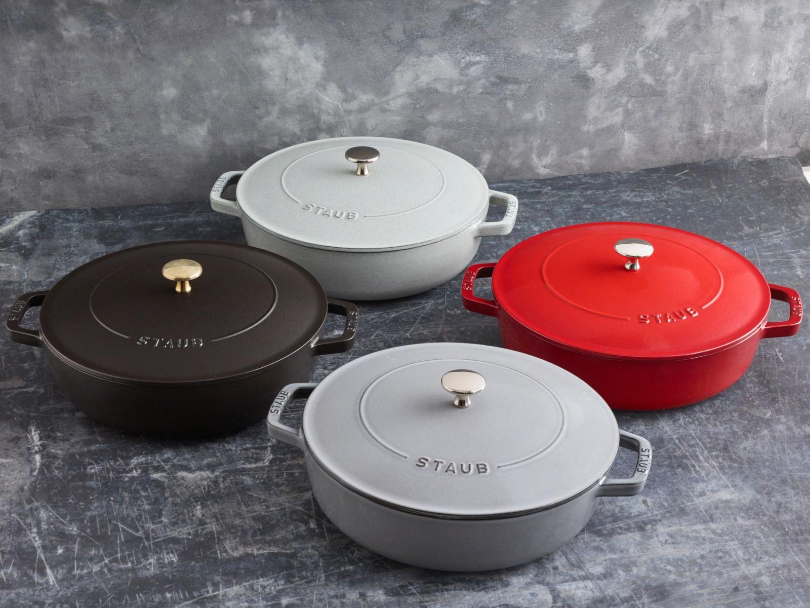 STAUB malmist hautamisnõu, Chistera tilgustruktuur kaanes optimaalseks niisutamiseks, Ümar 28 cm, 3,7 L, Sobib kõigile pliiditüüpidele, sealhulgas induktsioon & ahjule, Grafiit hall – pilt 6