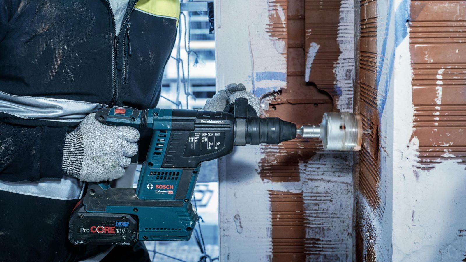 Bosch tarvikud 2608550064 õõnespuur kroon 3-osaline 68 mm 1 komplekt – pakend ja tarvikud