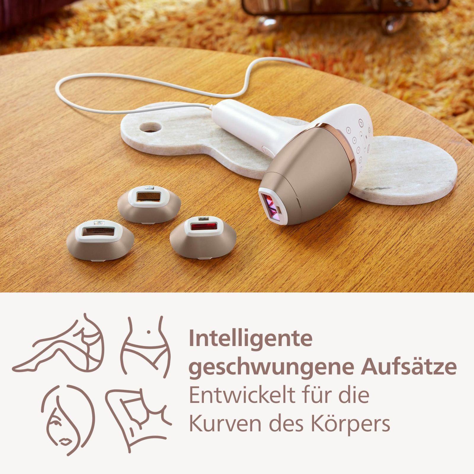 Philips Lumea 8000 seeria IPL-karvaeemaldusseade, alternatiiv laserkarvaeemaldusele, SenseIQ tehnoloogia, 4 otsikut kehale, näole, bikiinipiirkonnale ja kaenlaalustele, mudel BRI948/00 – lisavaade