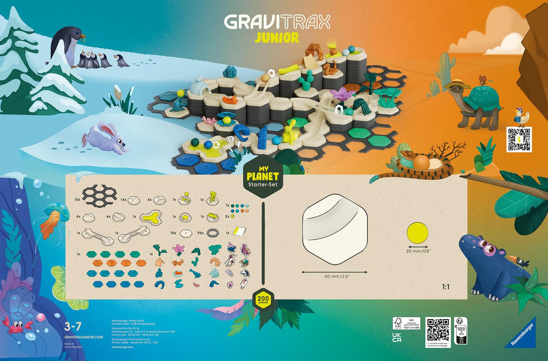 Ravensburger GraviTrax Junior Starter-Set XXL 27059 – Mängurong murdeainetest, temaatilised maailmad, õppemänguasi ja konstruktsioonimänguasi poistele ja tüdrukutele alates 3. eluaastast – lisavaade
