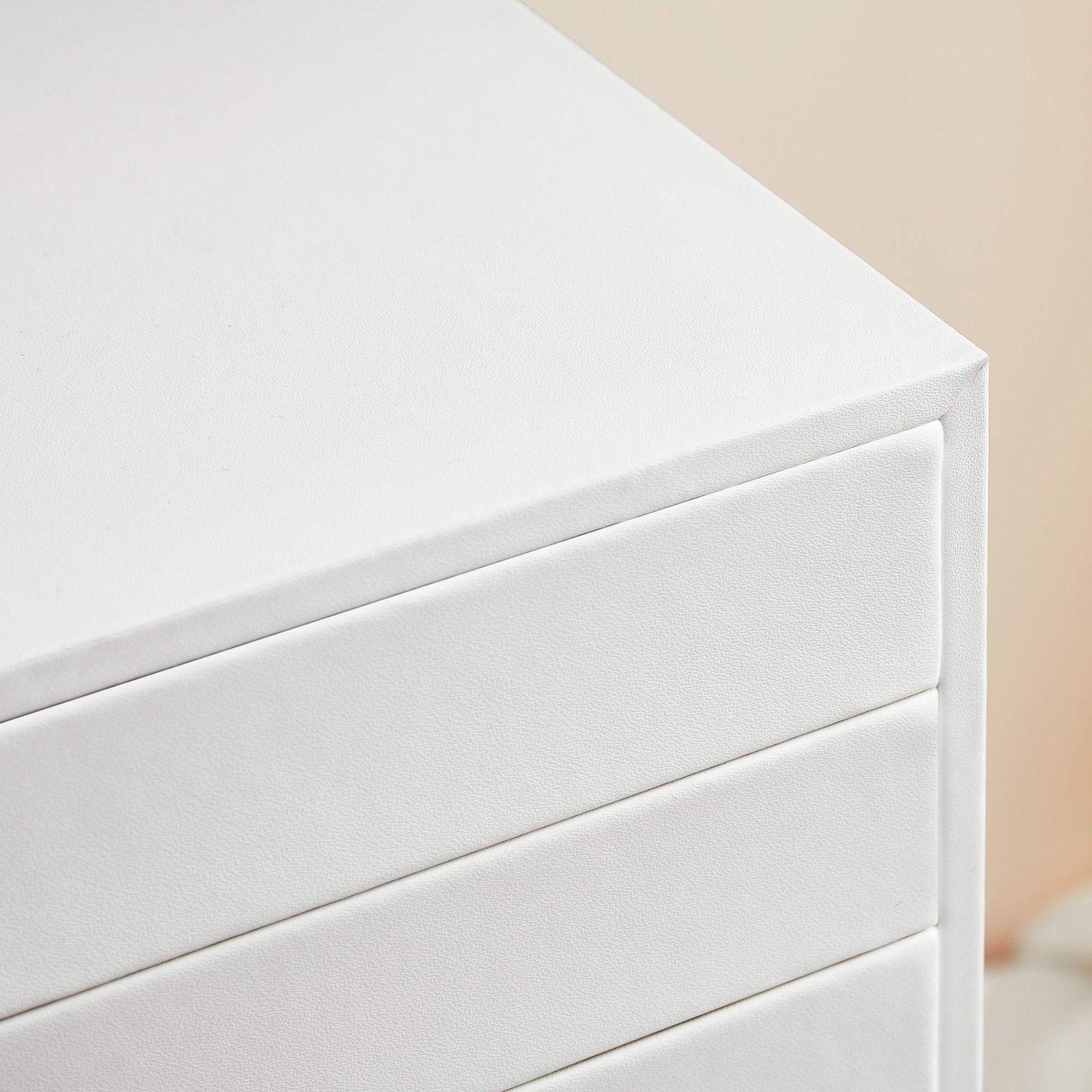SONGMICS ehetekarp, 10 tasandit, sahtlitega ehetekarp, avar ehetekast, modernne ehetekapp, kingiidee, pilvevalge JBC10W, valge – pilt 9