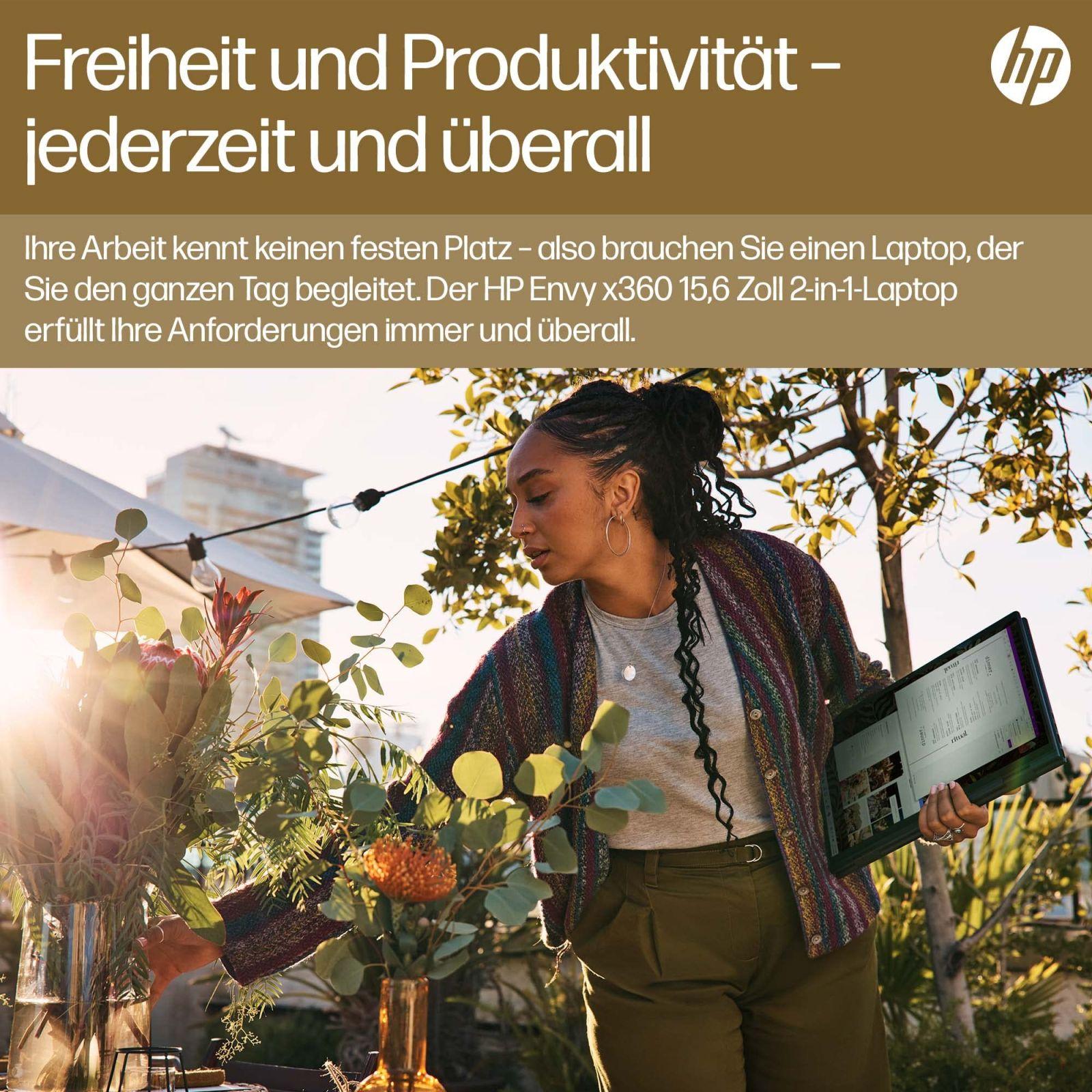 HP Envy x360 2-in-1 Sülearvuti | 15,6″ FHD Puutetundlik Ekraan | AMD Ryzen 7 7730U | 16 GB DDR4 RAM | 1 TB SSD | AMD Radeon Graafika | Windows 11 Home | QWERTZ | Must – pilt 6