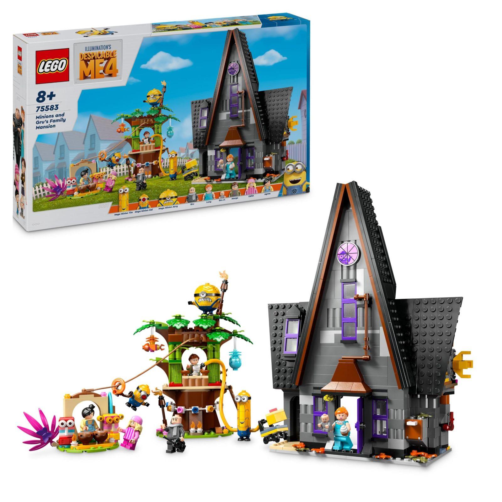LEGO Minu lemmik vähk 4: Gru ja Minionite perevilla – Mängukomplekt filmist, mängumaja lastele alates 8. eluaastast
