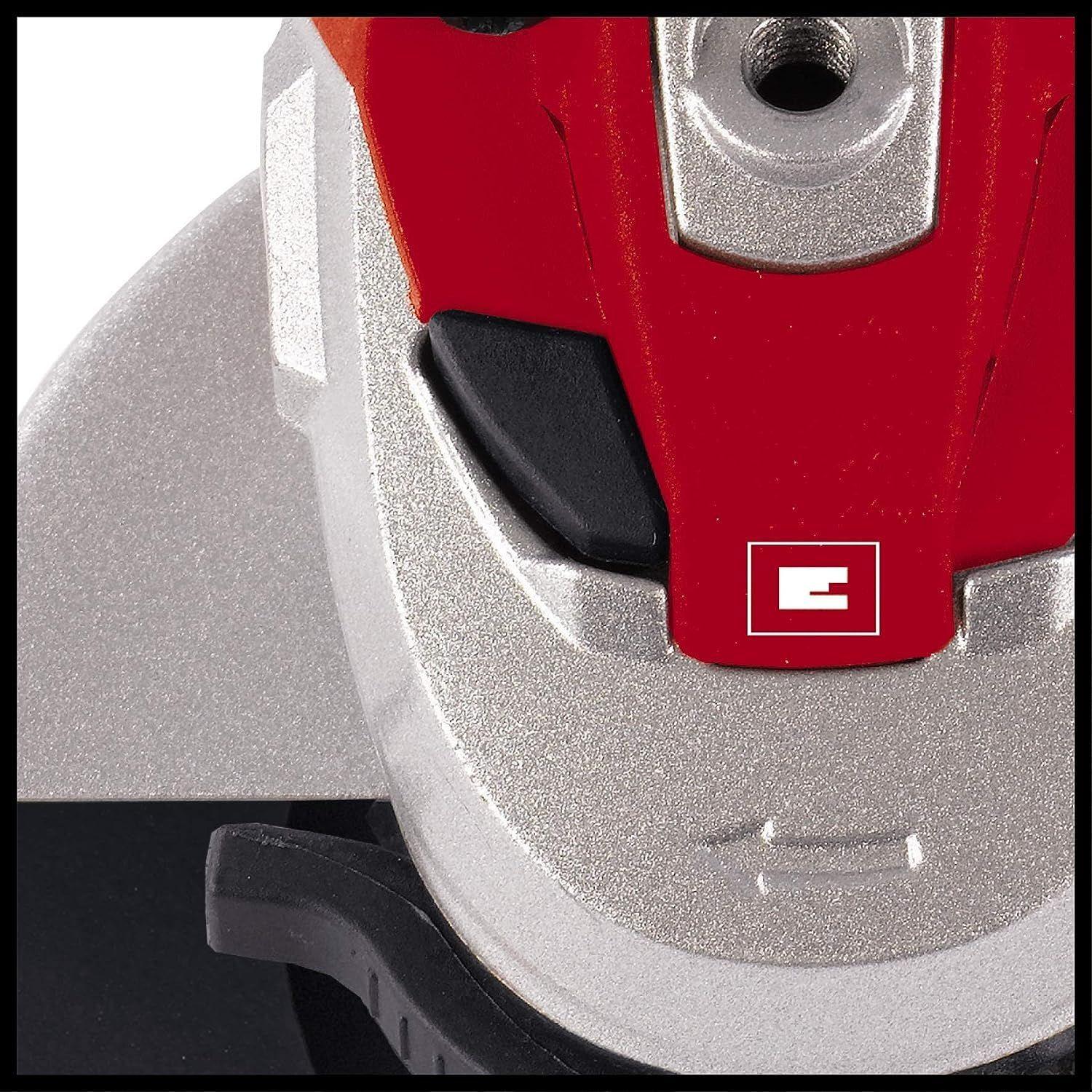 Einhell nurklihvija TE-AG 125 CE (1100 W, ketta läbimõõt Ø 125 mm, konstantne elektroonika, kaitsekate, võti reguleeritavas lisakäepidemes, ilma lõikeketaste) – lisavaade