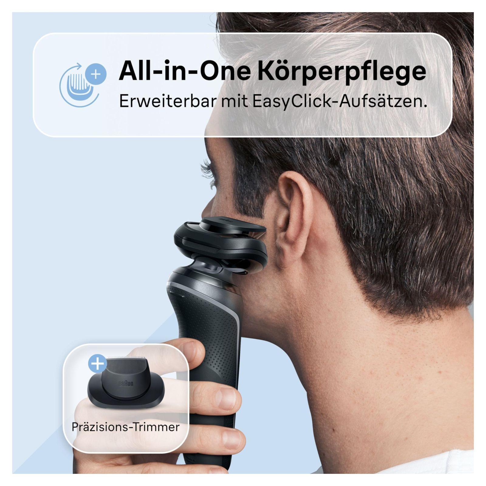 Braun Series 6 elektriline pardel EasyClick kinnitusega, SensoFlex meeste raseerija, täpsustrimmer, märg- ja kuivkasutus, kingitus meestele, valmistatud Saksamaal, 61-N1200s, hall – lisavaade