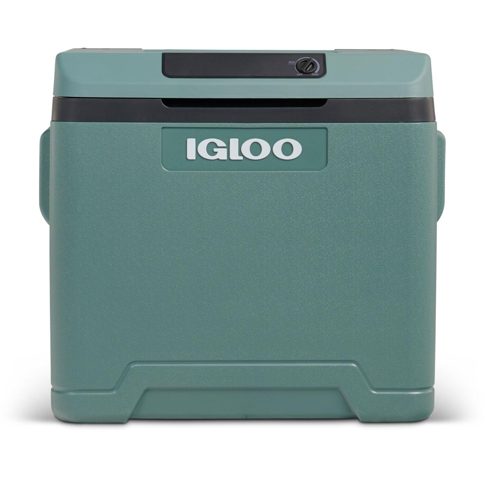 IGLOO elektriline jahutuskast IE42 teleskoopkäepideme ja ratastega, 42L, 12V ja 230V – pakend ja tarvikud