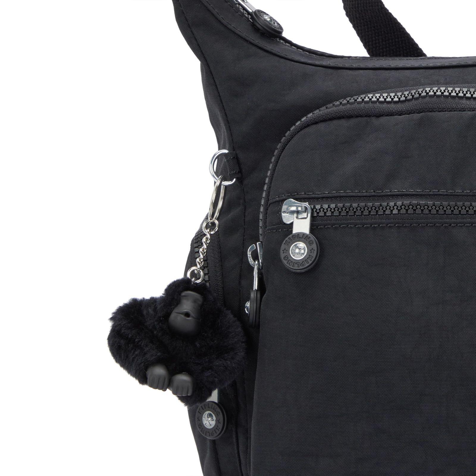 Kipling GABBIE keskmise suurusega õlakott, Black Noir (must) – pilt 6