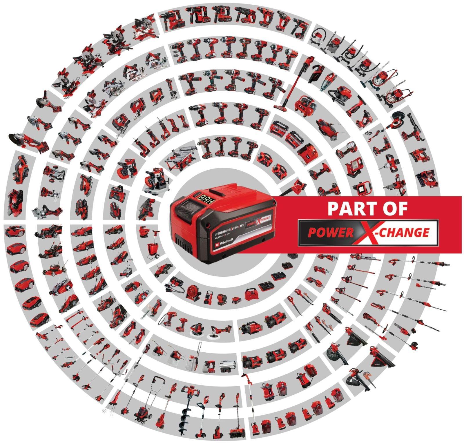 Einhell akutrell-haamer TE-HD 18/20 Li-Solo Power X-Change (18 V, 1,8 J, 20 mm puurimisvõime betoonis, 4 750 min-1 maks. löögisagedus, sisaldab kohvrit, ilma akuta) – lisavaade