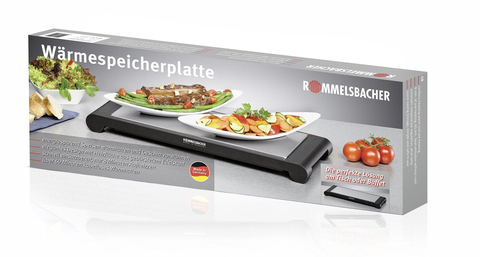 ROMMELSBACHER WPS 857 mobiilne soojendusalus (juhtmevaba kasutus, valmistatud Saksamaal, kuumeneb 8 minutiga kuni 120°C, hoiab soojust kuni 60 minutit, 850 W) roostevaba teras – pilt 7