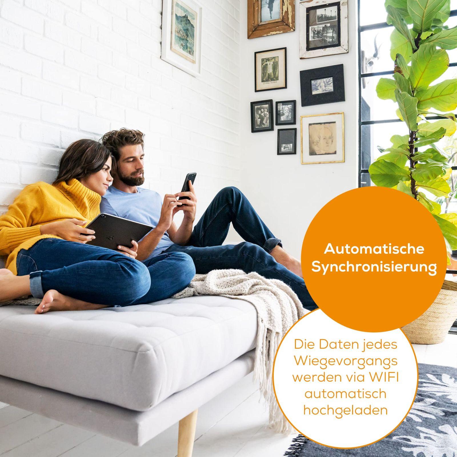 Beurer BF 980 diagnostiline kaal WIFI ja Bluetoothiga, kehaanalüüs rakenduse kaudu, südame löögisageduse mõõtmine, taaskasutatav aku – lisavaade