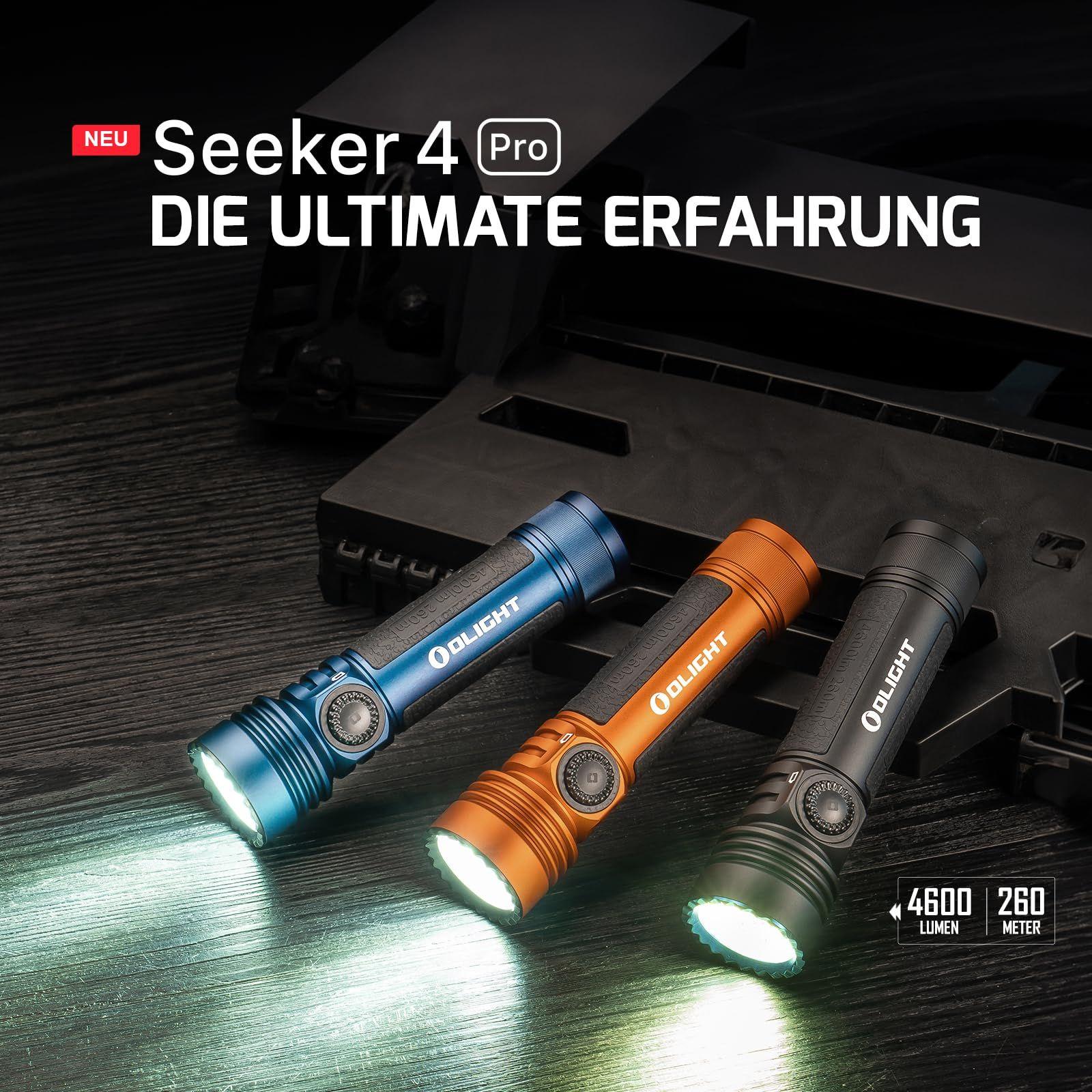 OLIGHT Seeker 4 Pro LED taskulamp koos vutlariga