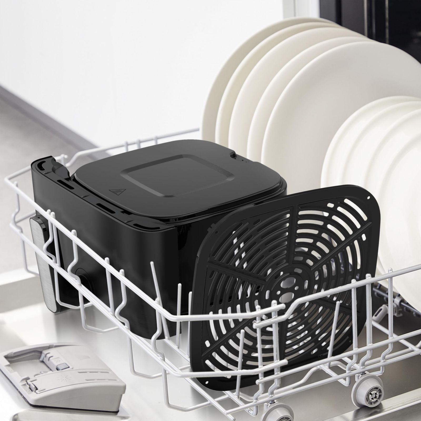 Tefal Easy Fry Mega kuumaõhufritüür, 7,5 liitrit, kuni 8 inimesele, 99% vähem rasva, 8 automaatset küpsetusprogrammi, digitaalne ekraan, nõudepesumasinas pestav, must, EY8558E0 – pilt 10