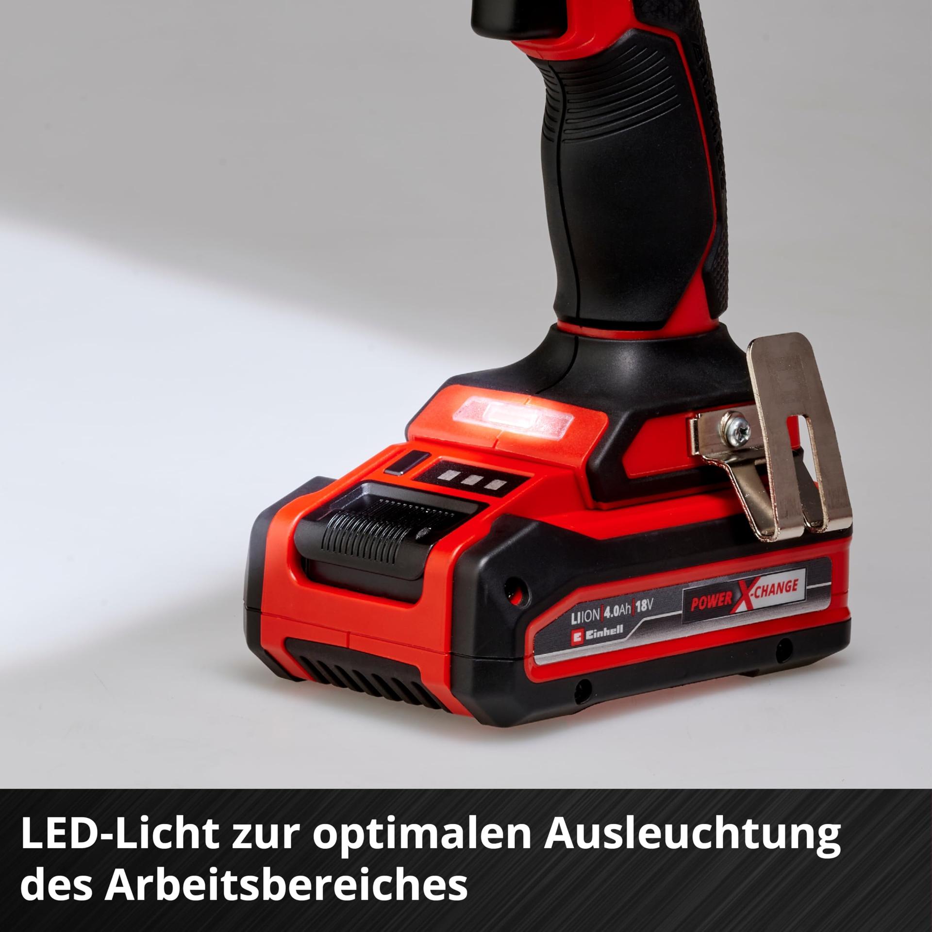Einhell Professional akuga löökmutrikeeraja TP-CI 18/220 Li BL-Solo Power X-Change (18 V, 220 Nm, harjadeta mootor, sisekuuskantkinnitus, kiiruse reguleerimine, ilma akuta) – pilt 6