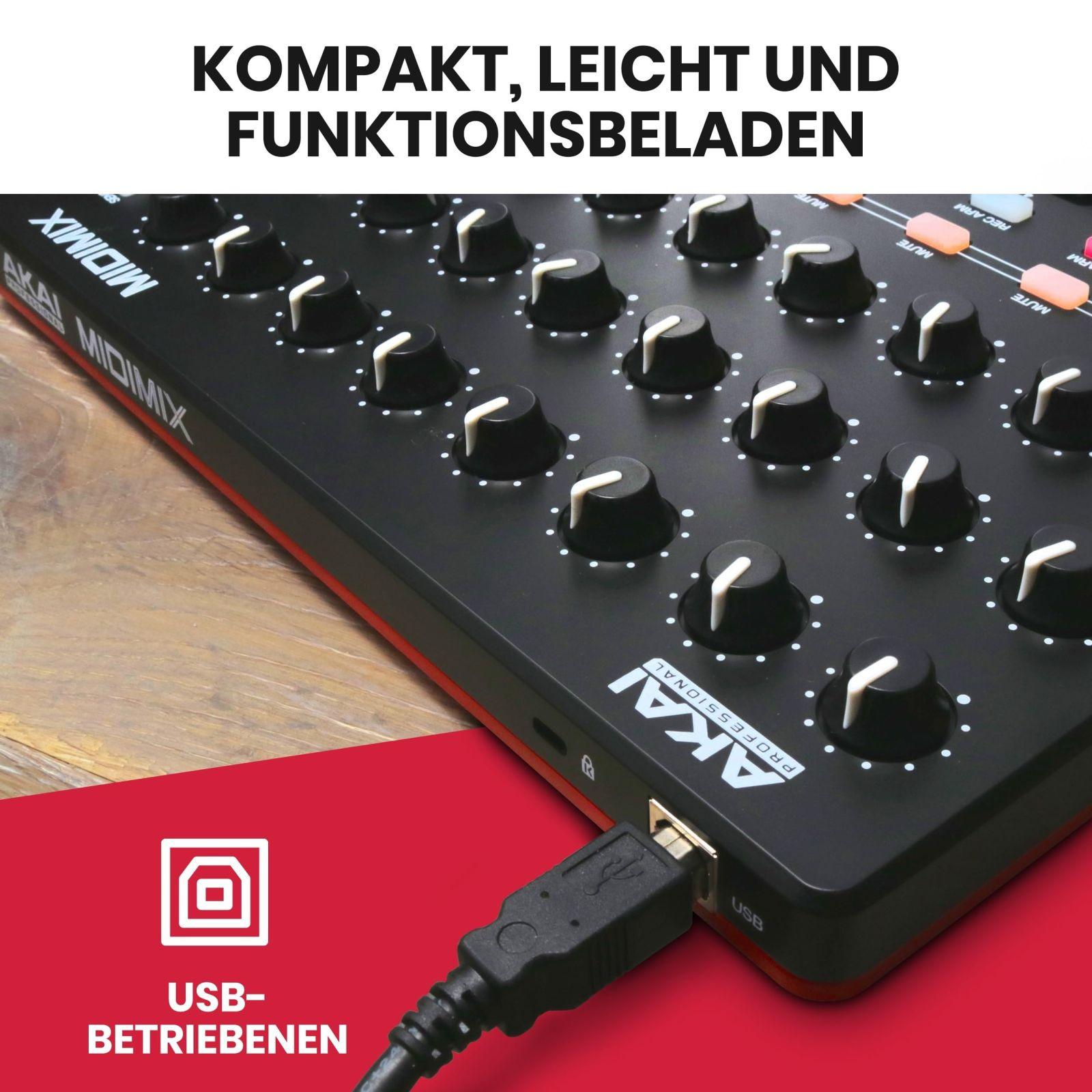 AKAI Professional Midimix – Täielikult määratav, kaasaskantav MIDI mikser ja DAW kontroller – lisavaade