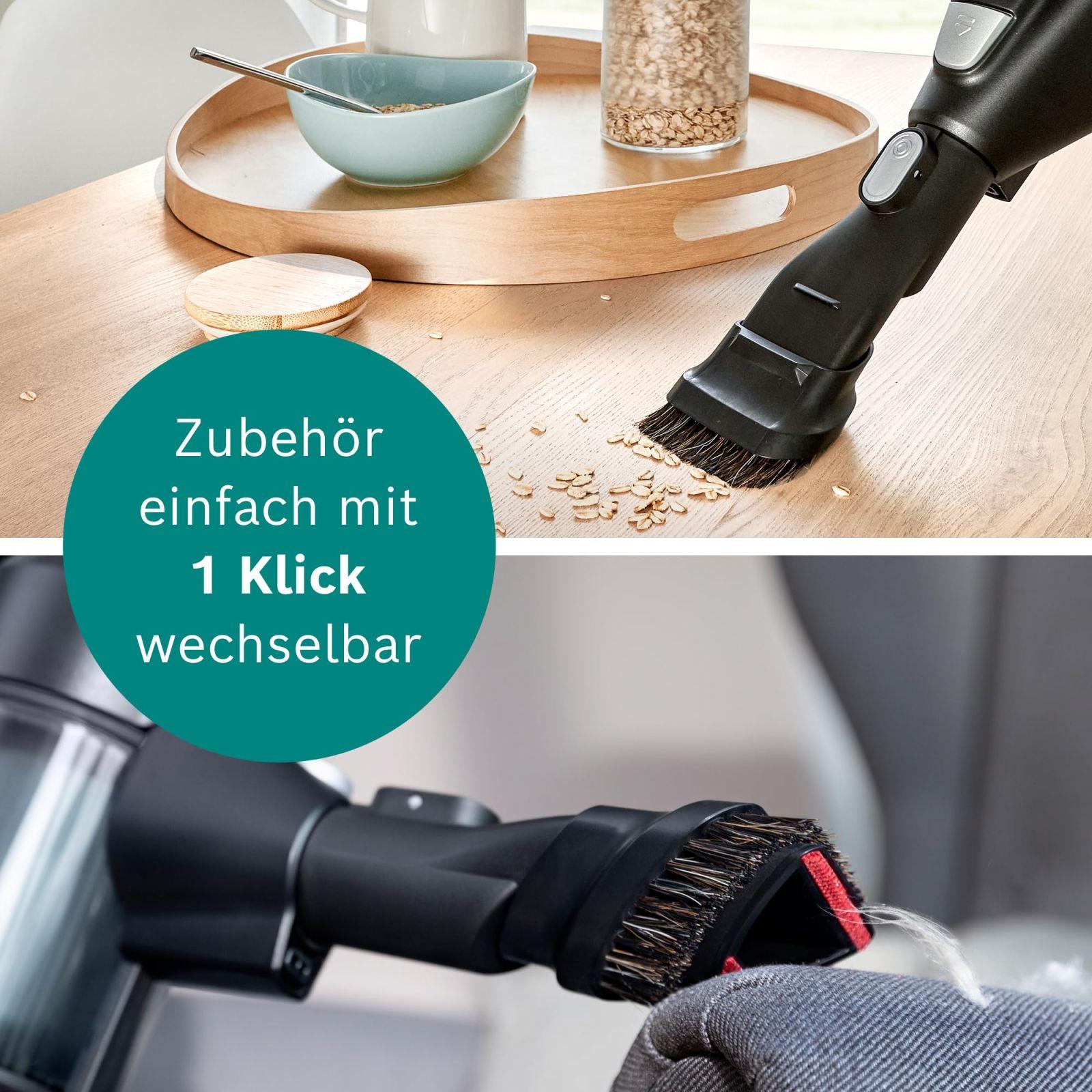 Bosch juhtmevaba tolmuimeja Unlimited Serie 6 BKS6111P, käsitolmuimeja, tolmukotita, kerge, hügieenifilter, kõrge imemisvõimsus, pikk tööaeg, piluotsik, kõikidele põrandatüüpidele, sinine – pilt 7