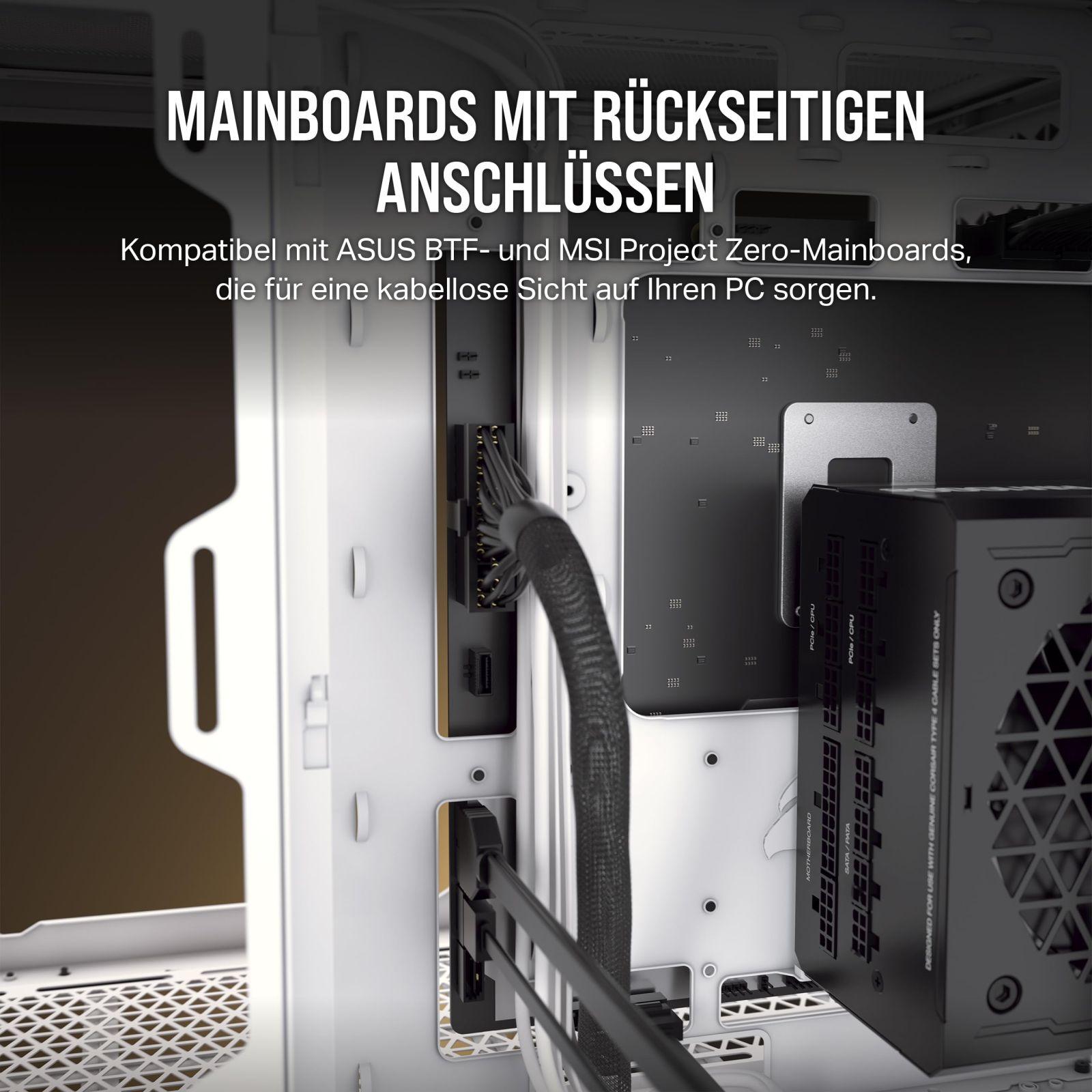 CORSAIR 6500D Airflow Mid-Tower ATX arvutikorpus – Ilma ventilaatorita – Kahekambriline disain – Suur jahutuspaindlikkus – Ühildub ümberpööratud ühendusega emaplaatidega – Must – kasutusnäide