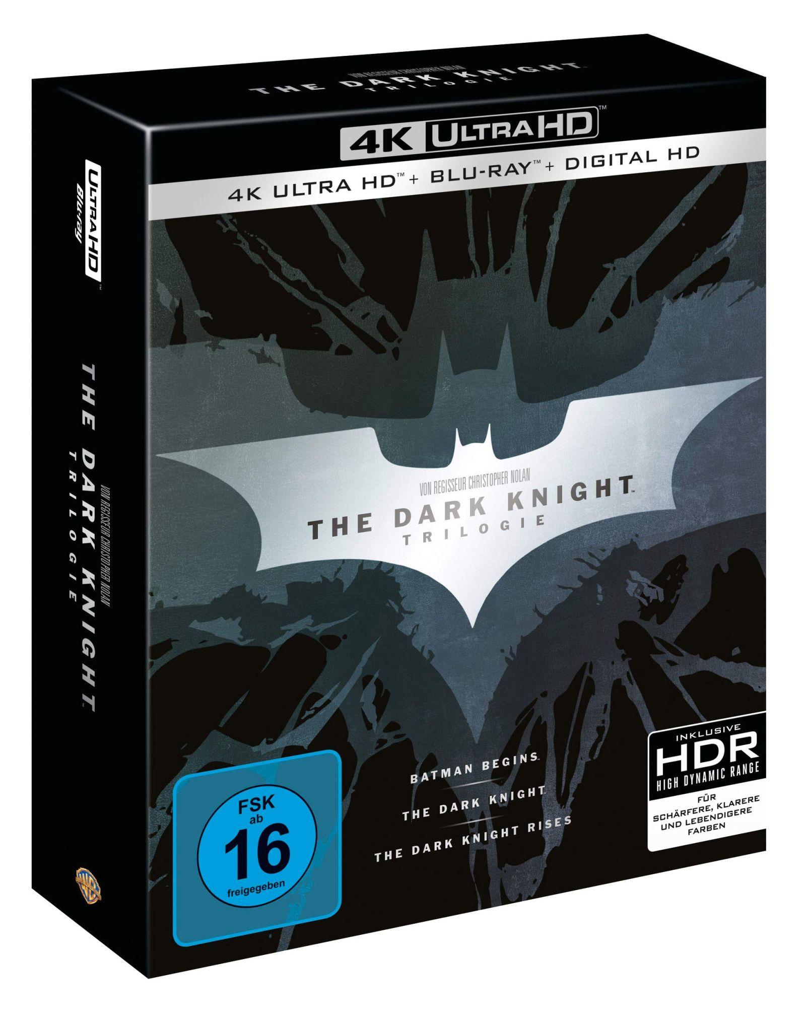 The Dark Knight Triloogia Piiratud Väljaanne [4K UHD] + [Blu-ray] (eksklusiivne Amazon.de-s)