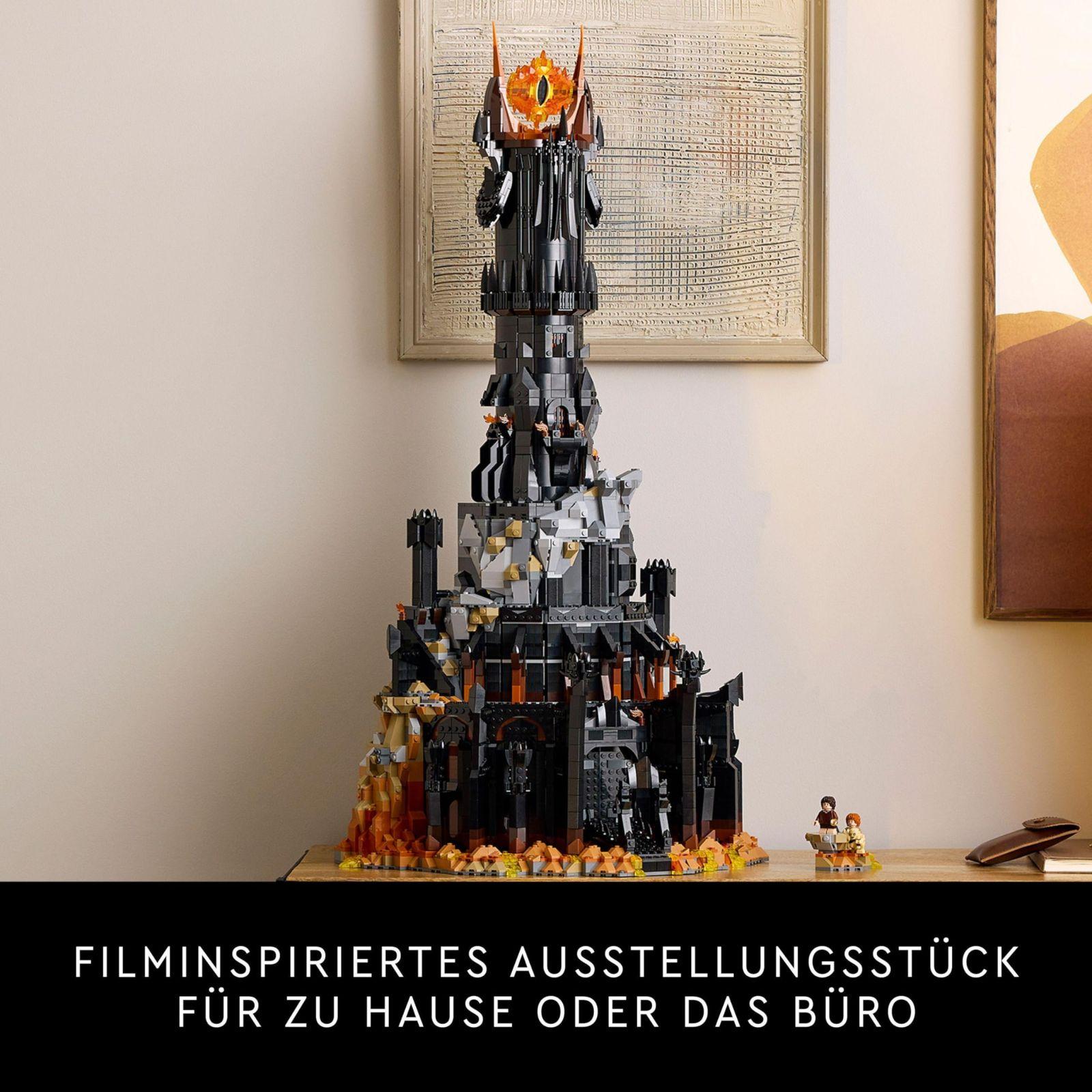 LEGO Icons Sõrmuste Isand: Barad-dûr – Komplekt täiskasvanutele minifiguuridega Sauron, Gothmog, Ork, Frodo, Sam ja Gollum – Filmi meenutus ja fännide kogumisobjekt 10333 – pilt 6