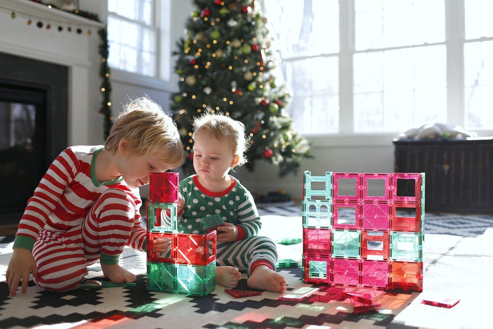 Playmags Magnetilised Ehitusklotsid – 150-osaline Mega Komplekt: Tugevad Magnetid, Vastupidav, Suurepärane Kinnitus Selgete Värviliste Plaatidega. 18-osaline Klõpsatav Lisatarvik Loovuse Suurendamiseks – pilt 7