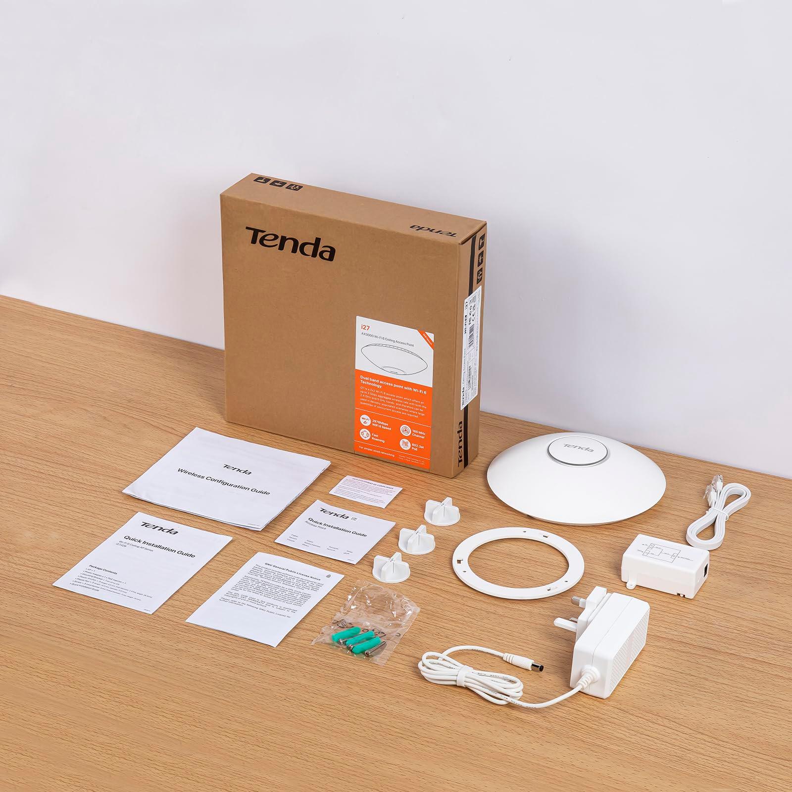 Tenda i27 AX3000 WiFi 6 Access Point PoE (802.11ax kaheribaline, 1x GB PoE LAN-port, WPA3 turvalisus, mitu SSID-d, hallatav rakenduse või veebiliidese kaudu, 802.3at PoE+ toitega, toiteadapter kaasas) – pilt 7