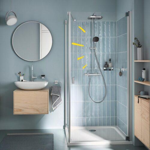 GROHE Vitalio 250 - Veesäästlik dušisüsteem - 8 l/min (2 pihustusrežiimi