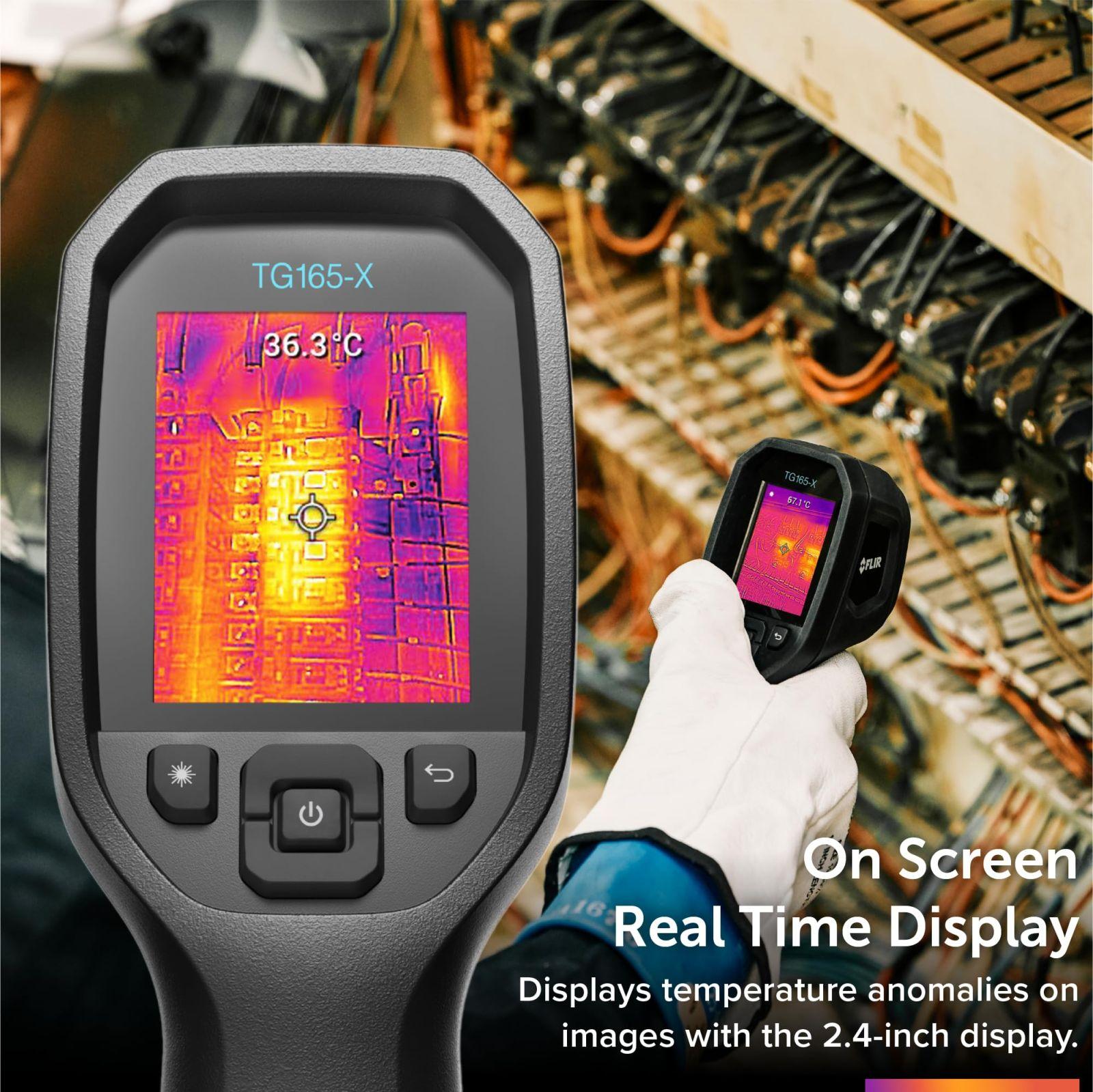 FLIR TG165-X Soojuskaamera Bullseye Laseriga: Kommertsklassi Infrapuna Kaamera Hoone Inspekteerimiseks, HVAC ja Elektritöödeks – kasutusnäide