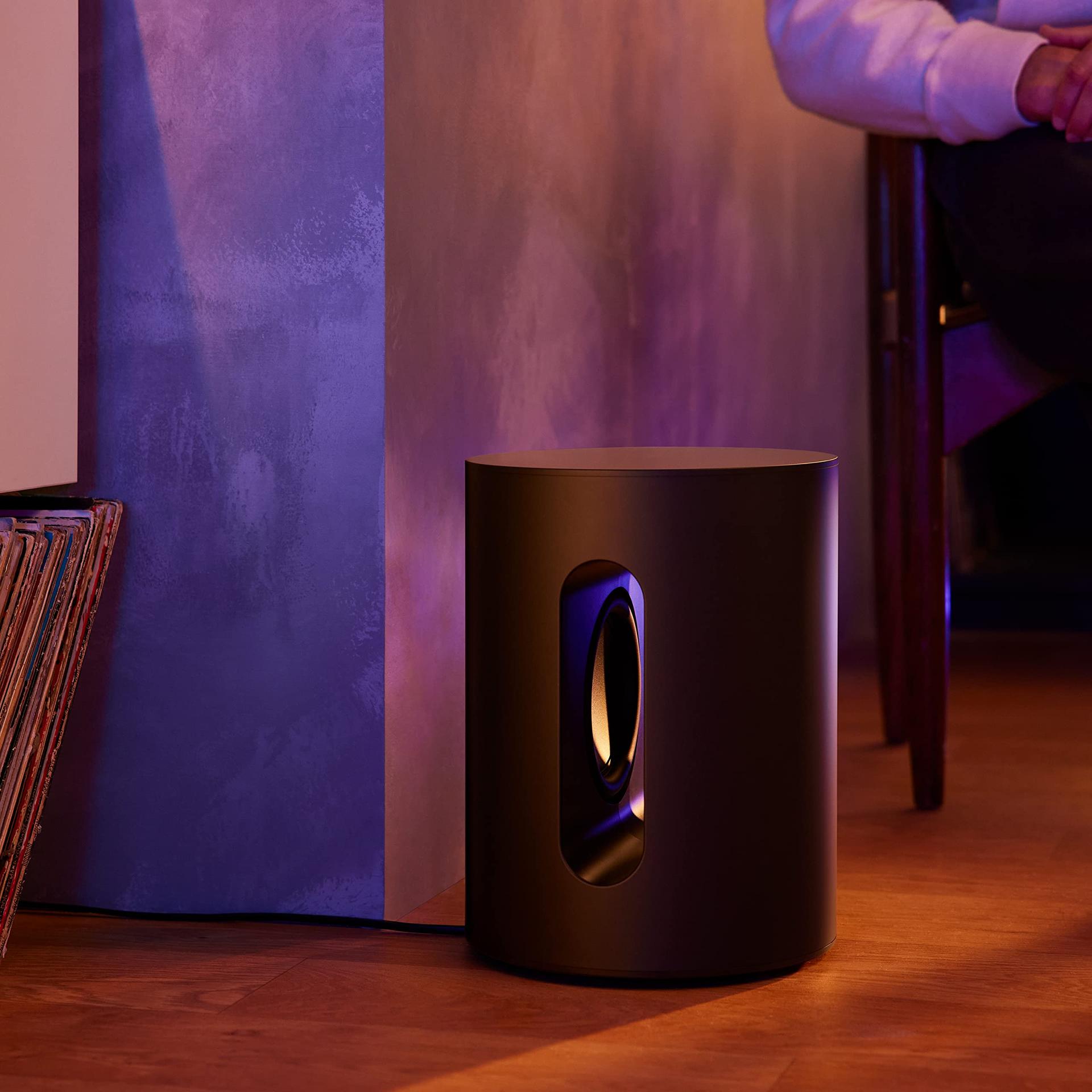 Sonos Sub Mini kompaktne bassikõlar – muljetavaldav bass, tasakaalustatud heli, reguleeritav EQ, 2 Class-D võimendit, Trueplay – Must – kasutusnäide
