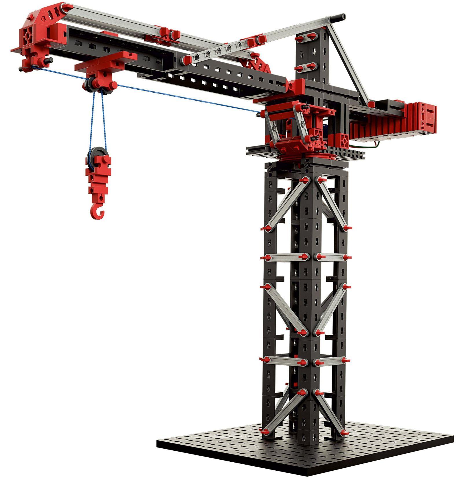 fischertechnik 536622 ADVANCED Mechanic & Static 2 – Ehituskomplekt lastele alates 9. eluaastast, 30 mudelit, mootoriga, tehnilise mõistmise arendamiseks, punane – detailne vaade