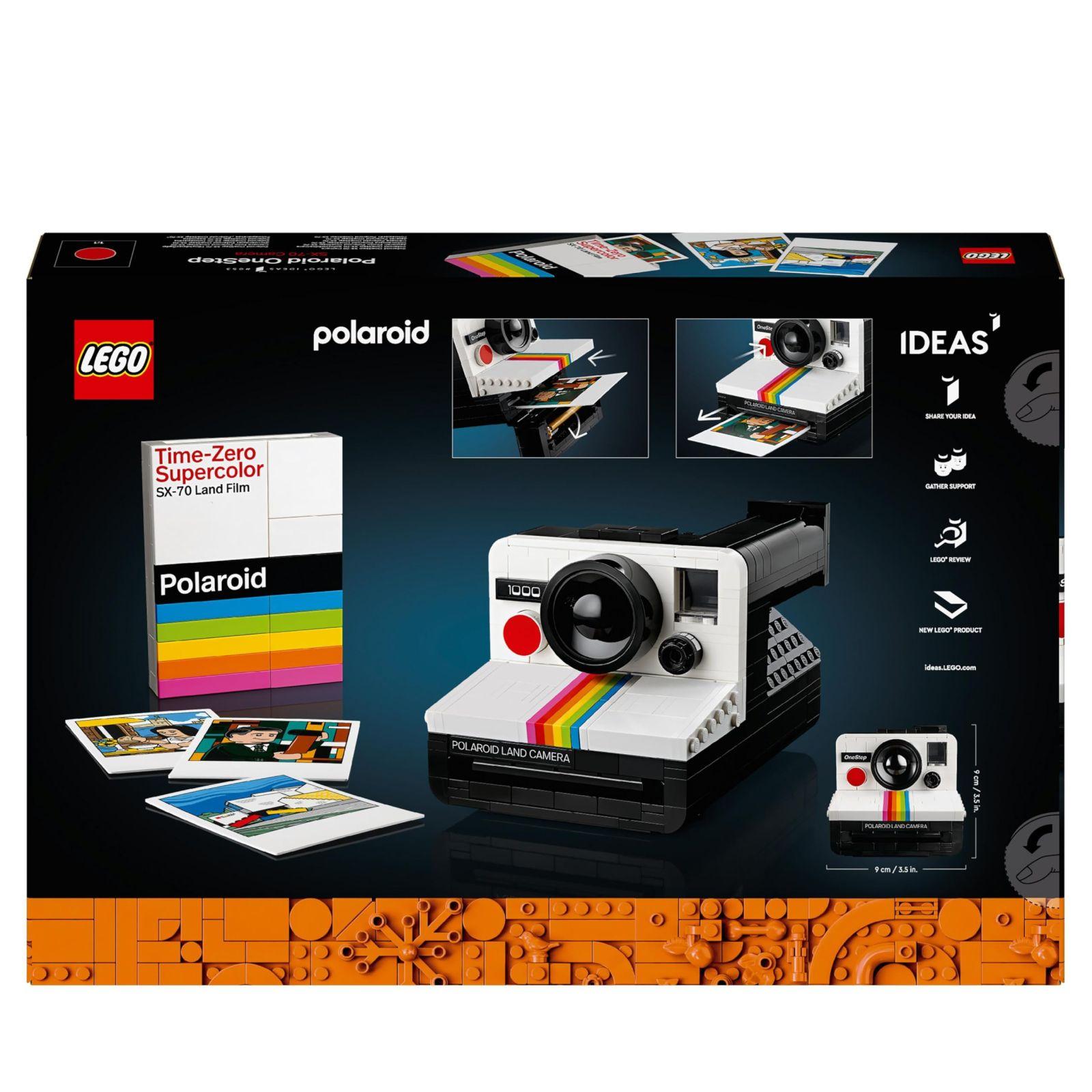 LEGO Ideas Polaroid OneStep SX-70 Kaamera Komplekt Täiskasvanutele, Autentsete Detailidega Kogumisobjekt, Loominguline Tegevus ja Fotograafia Kingitus Meestele, Naistele ja Teismelistele 21345 – pilt 9