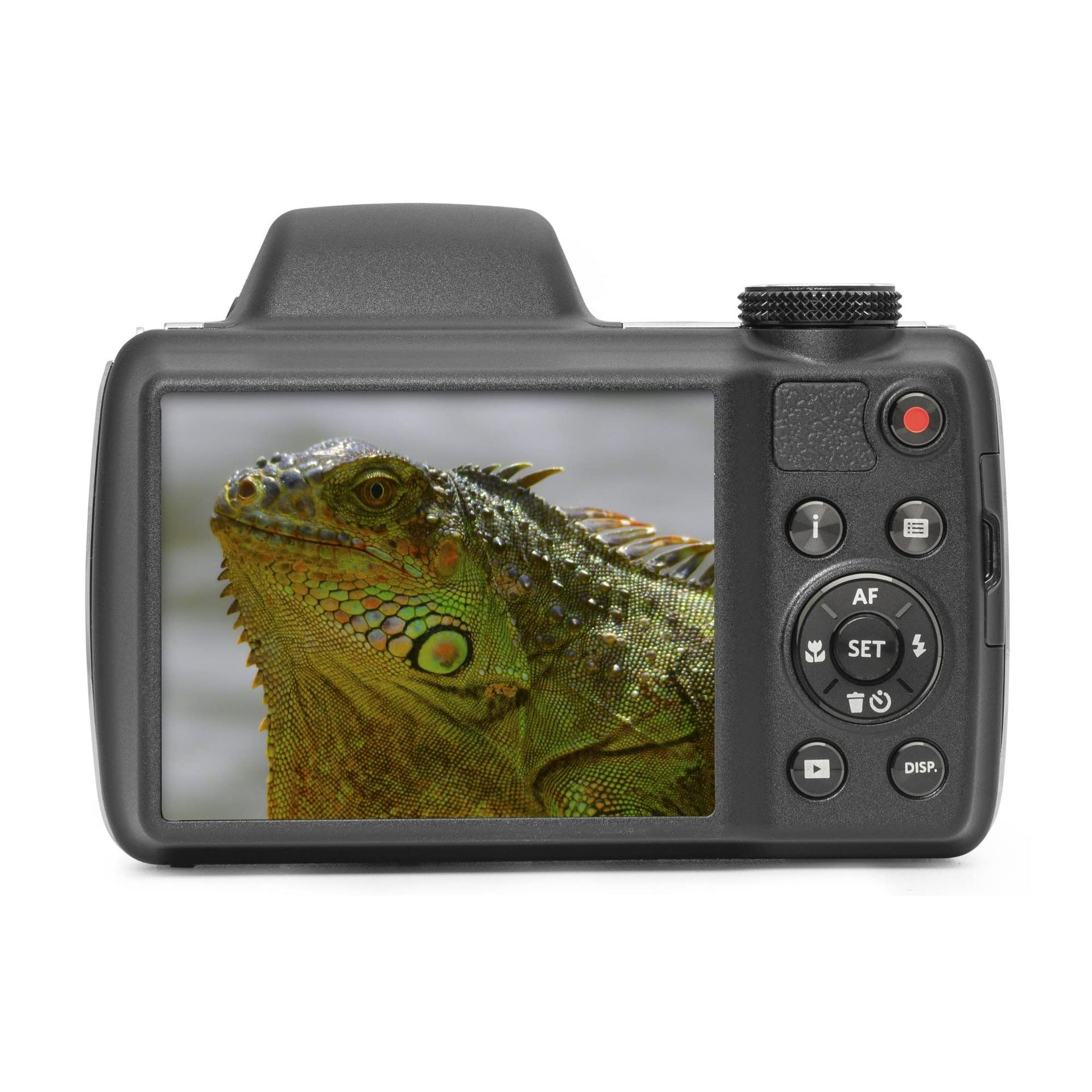 KODAK Pixpro AZ528 – Digitaalne bridge-kaamera, 16 MP, 52x optiline suum, optiline pildistabilisaator, 3-tolline LCD-ekraan, Full HD 1080p video, liitiumioonaku – Must – pilt 9