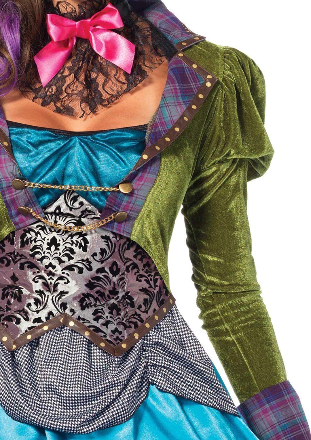 Leg Avenue Naiste – Deluxe Mad Hatter Kostüüm, Suurus L (EUR 40) – detailne vaade