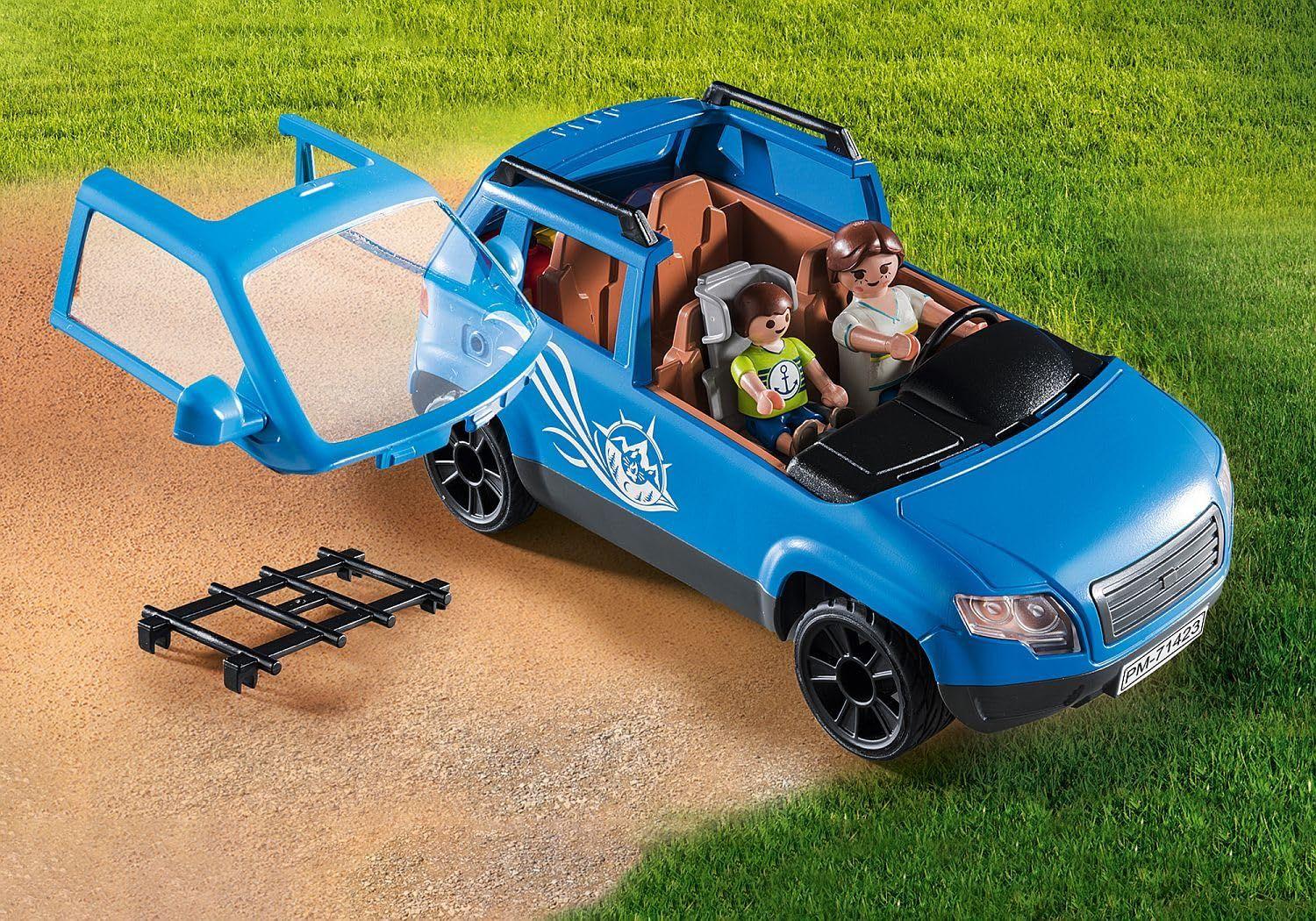PLAYMOBIL Family Fun 71423 Haagissuvila ja Auto – mitmekülgne telkimislõbu looduses, suure varustusega perepuhkus, mänguasi lastele alates 4. eluaastast – pilt 7