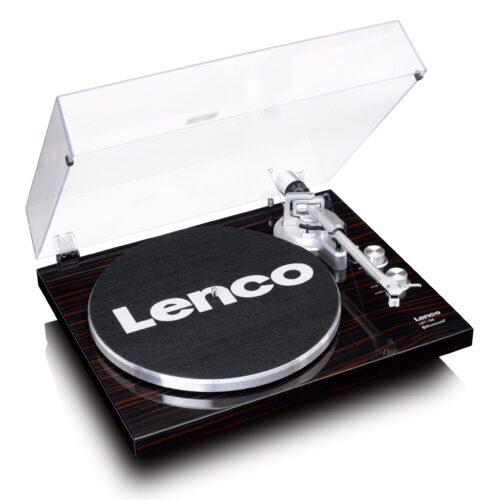 Lenco LBT-188 Plaadimängija - Bluetooth-plaadimängija - Rihmülekanne - 2 kiirust 33 ja 45 p/min - Anti-Skating - Vinüülplaatide digitaliseerimine MP3-ks - Tumepruun