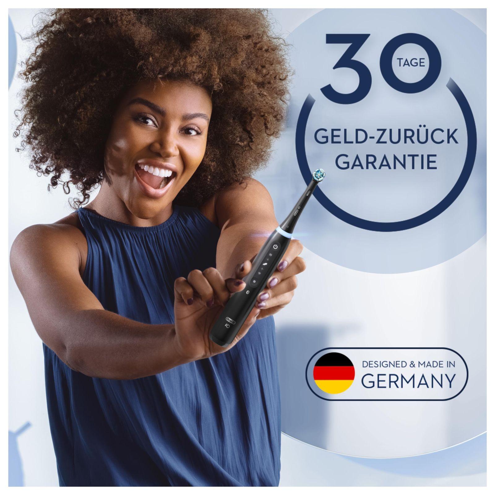 Oral-B iO Series 5 Plus Edition Elektriline Hambahari, 3 vahetatavat harjapead, valgendav efekt, reisikarp, 5 puhastusrežiimi, disainitud Braun poolt, kingitus mehele/naisele, matt must – pilt 8