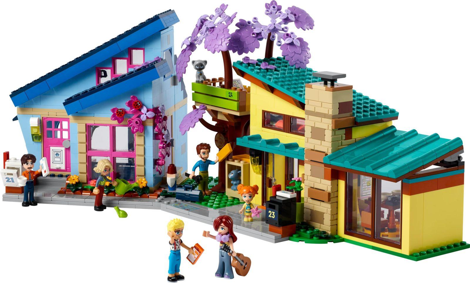 LEGO Friends Olly ja Paisley Pere Maja – Nukumaja koos figuuride ja tarvikutega, kahekorruseline mängumaja ja puumaja, loominguline kink lastele alates 7. eluaastast (42620) – kasutusnäide
