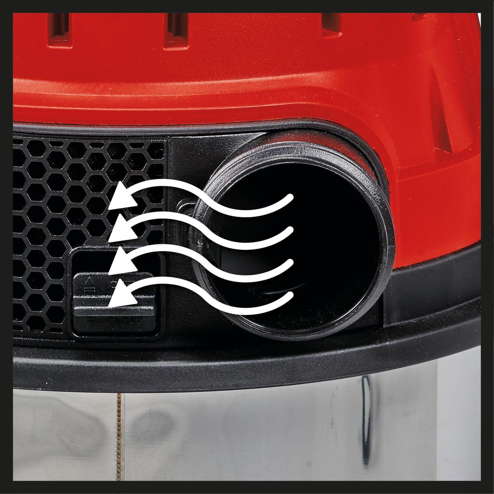 Einhell märg- ja kuivtolmuimeja TE-VC 2340 SACL (1 500 W, 225 mbar, 9 m tööraadius, HEPA-kurrufilter, filtripuhastussüsteem, 40 l mahuti, tolmukaitseklass L, 1 900 W automaatne pistikupesa) – pilt 9