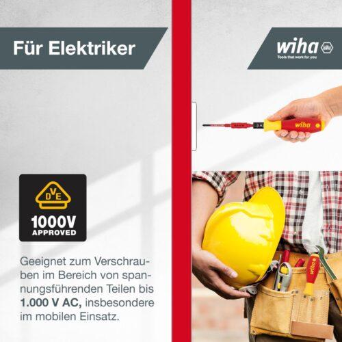 Wiha pöördemomendi kruvikeeraja komplekt TorqueVario-S electric (36791) 19-osaline | 0