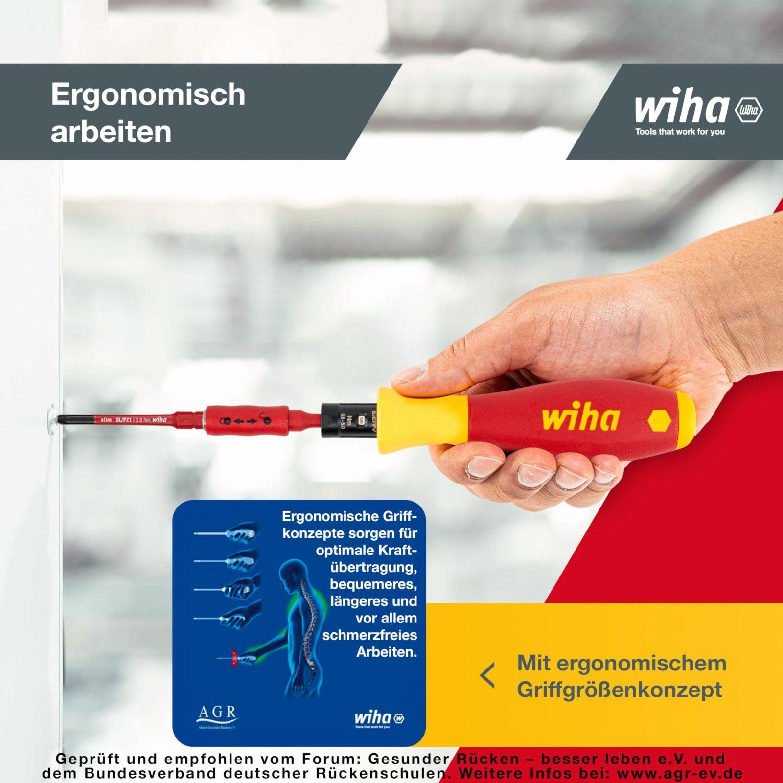 Wiha pöördemomendi kruvikeeraja komplekt TorqueVario-S electric (36791) 19-osaline | 0,8-5,0 Nm | koos kokkupandava kotiga | Lame/Philips/PlusMinus/TORX – lisavaade