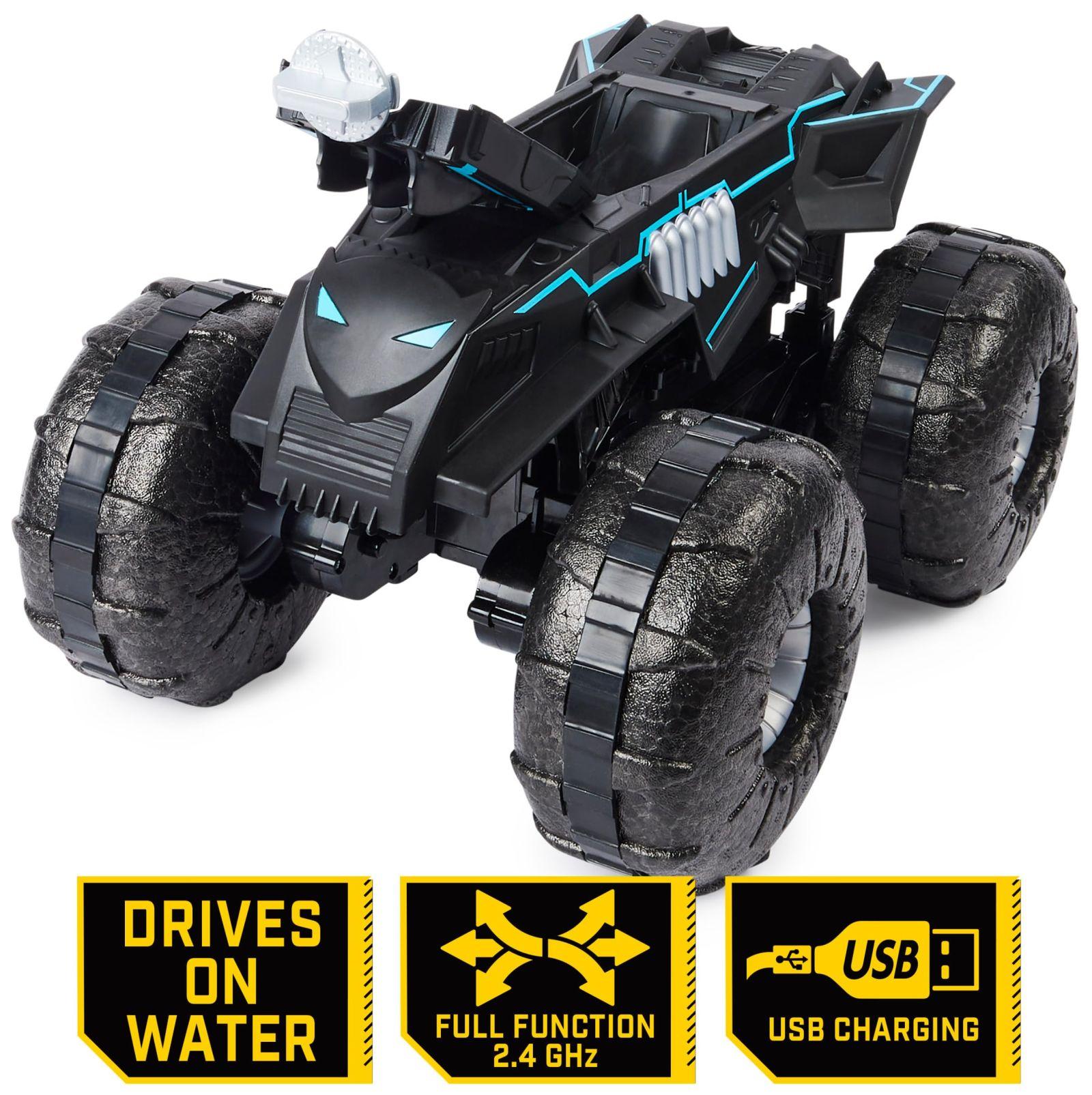 DC Batman Maastiku Batmobile – kaugjuhitav amfiibsõiduk maale ja vette, sobib 10 cm Batmani figuurile – pilt 6