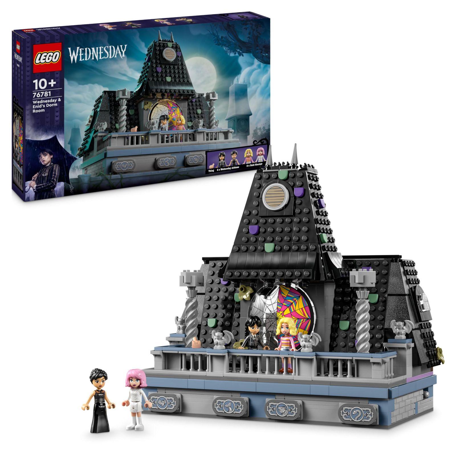 LEGO Wednesday: Wednesday ja Enidi ühiselamutuba Nevermore Akadeemias – Kogutav ja kohandatav mängukomplekt 4 minifiguuriga