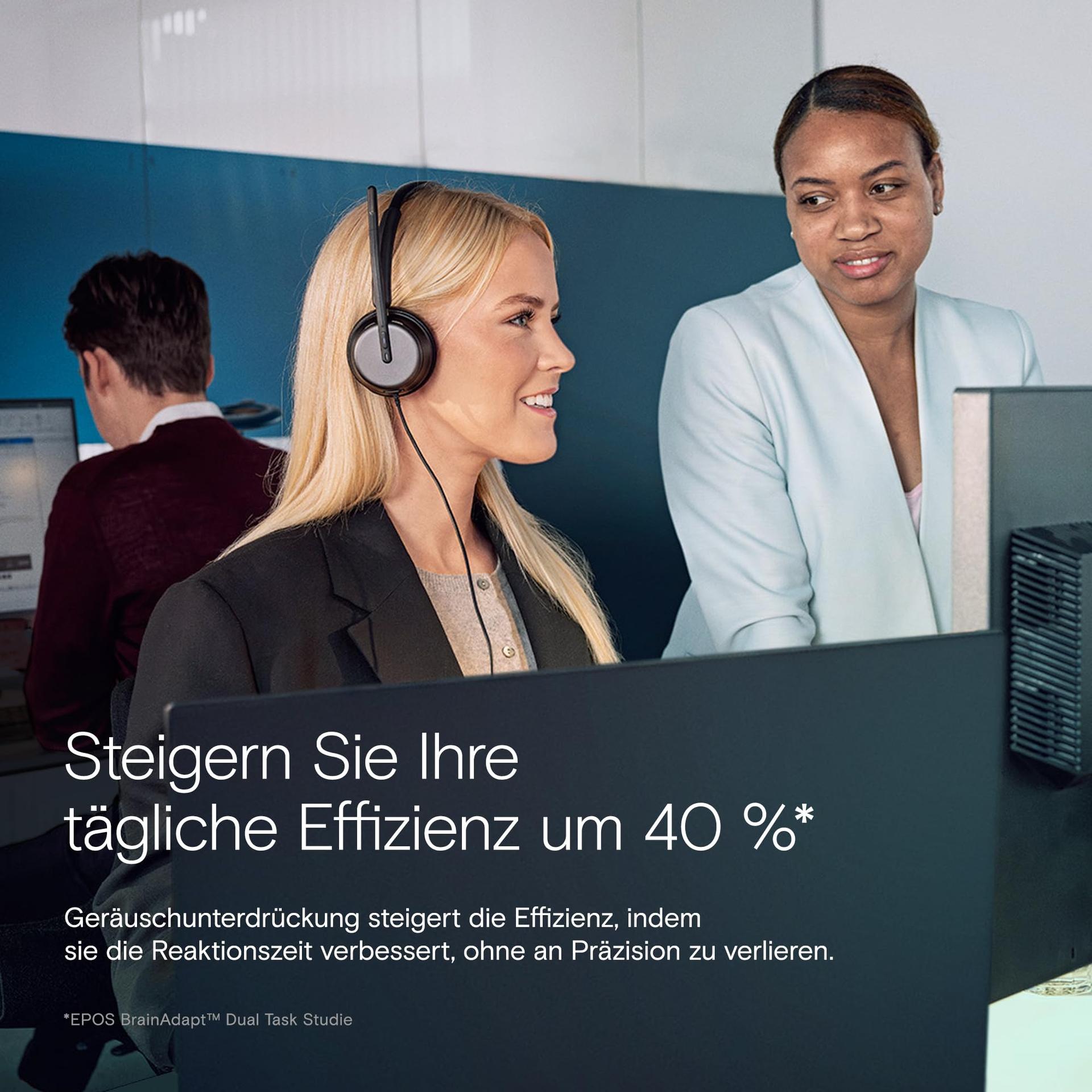 EPOS IMPACT 860T ANC – Täiustatud mürasummutusega peakomplekt avatud kontorisse, superlai ribalaiusega heli, USB-C ühendus, Microsoft Teams sertifikaat – pilt 6