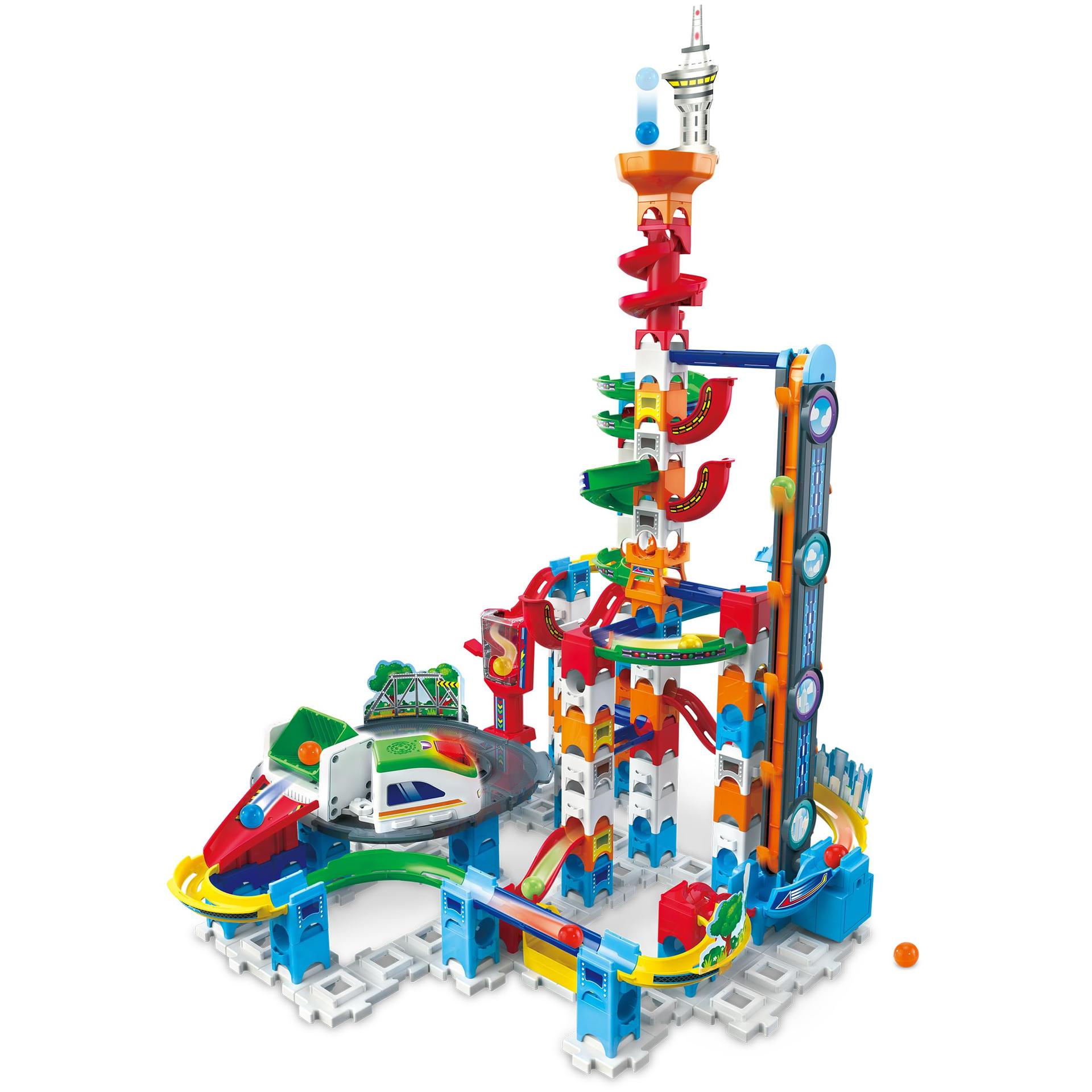 VTech Marble Rush – Super Sky Tower Set XL300 E – Interaktiivne kuulirada – Lastele vanuses 4-12 aastat